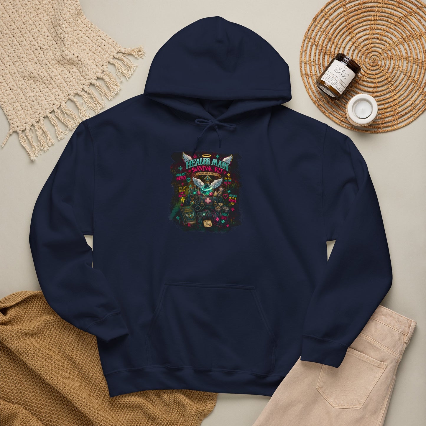 Healer Main Survival Kit | Fantasy Gamer Hoodie