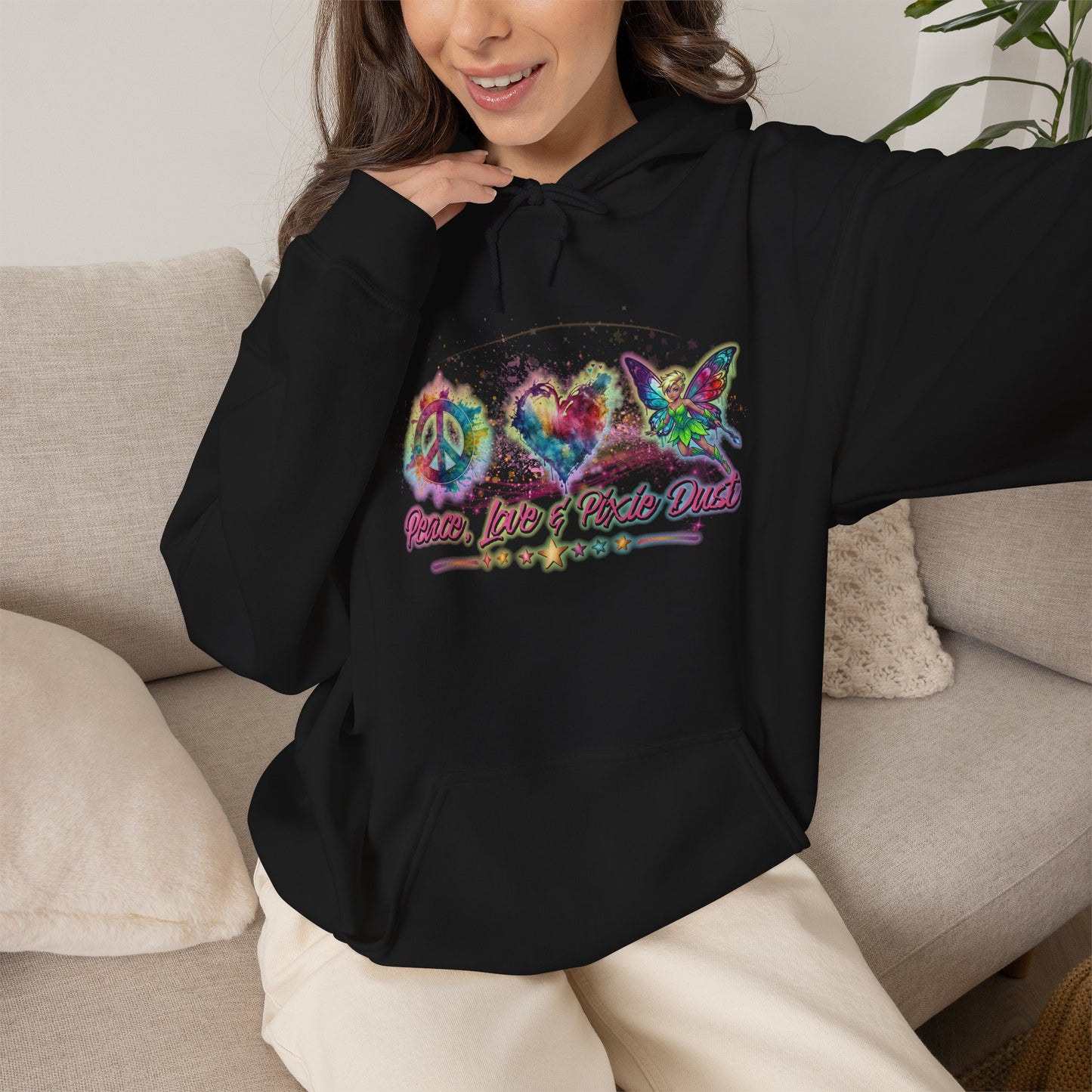 Peace, Love & Pixie Dust Fantasy Pullover Hoodie