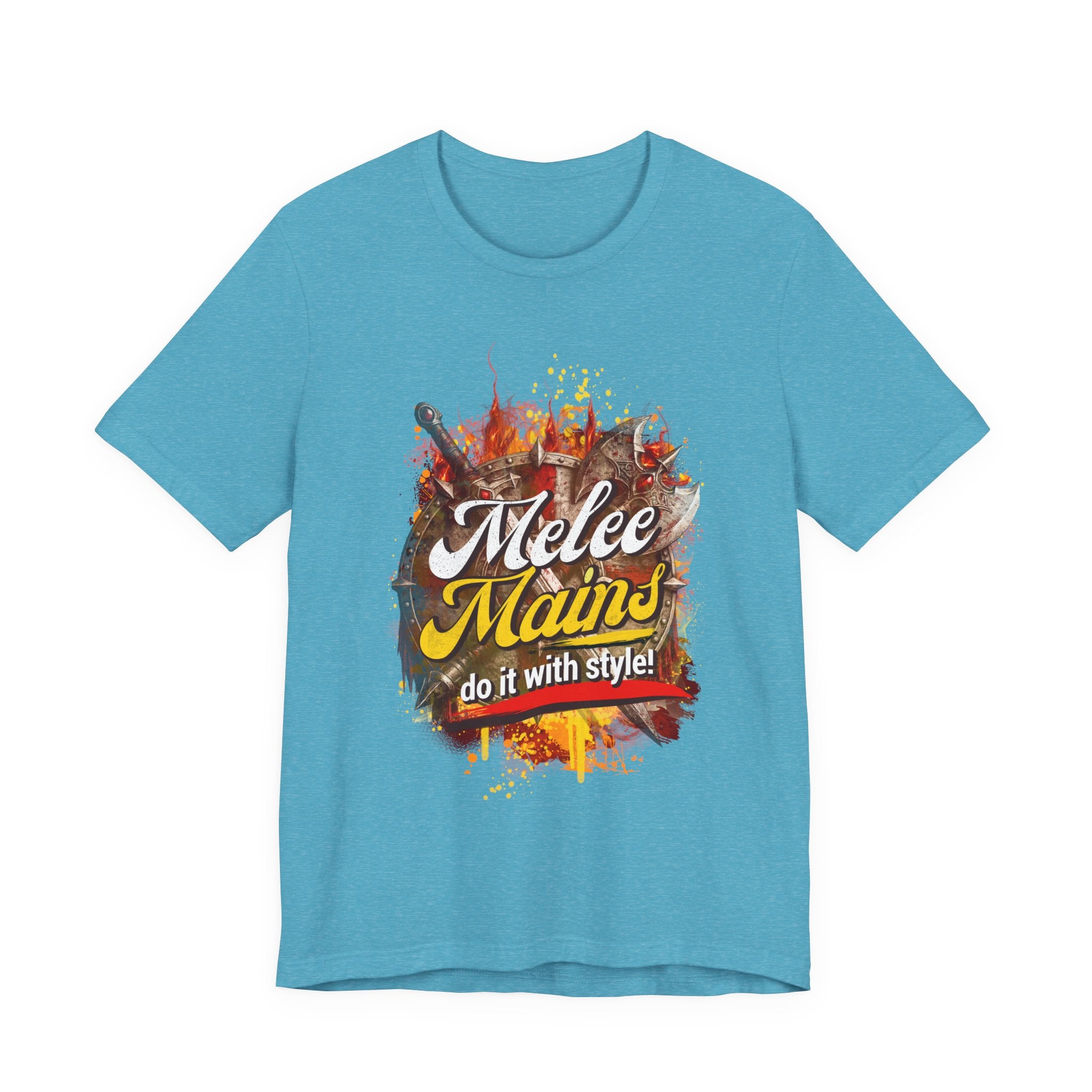 Melee Mains Graphic Tee — “Melee Mains do it with style!” Gamer T‑Shirt