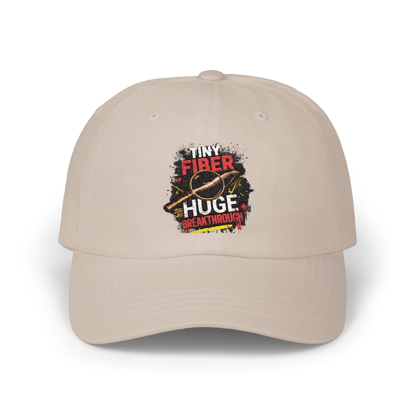 Tiny Fiber Huge Breakthrough Dad Cap | True Crime Forensics Hat for CSI & Mystery Fans