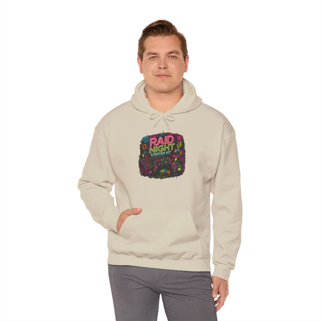 Raid Night Starter Kit | Retro Neon Gamer Hoodie