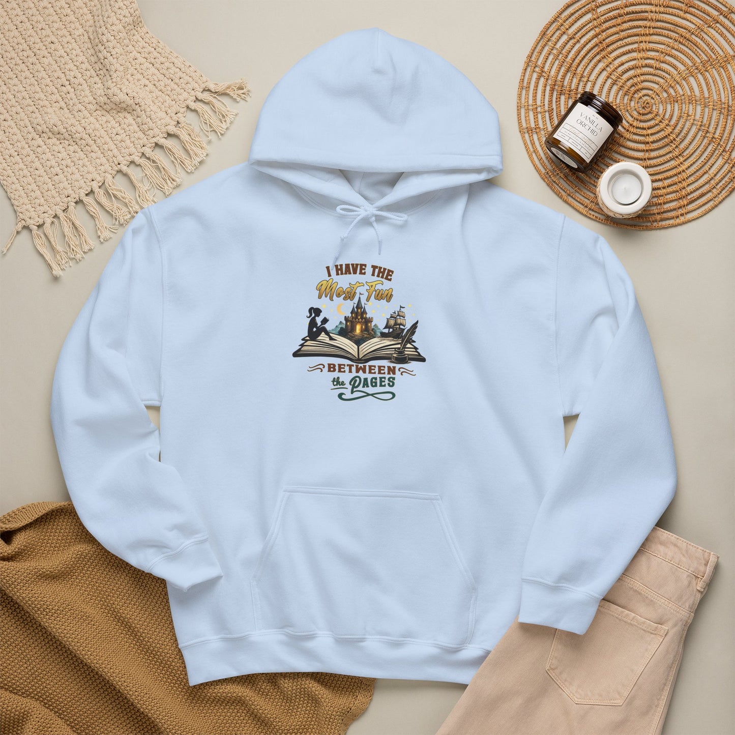 I Have the Most Fun Between the Pages Hoodie | Fantasy Book Lover Hoodie
