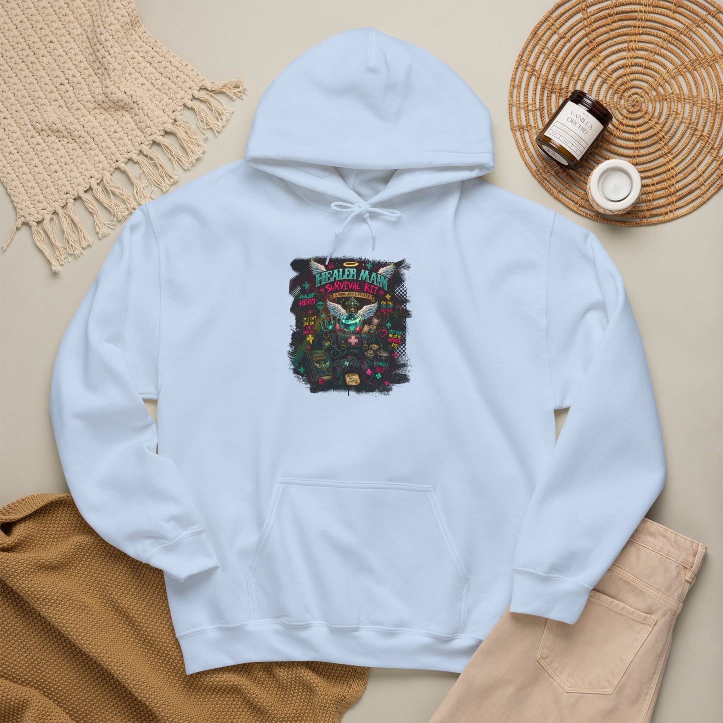 Healer Main Survival Kit | Fantasy Gamer Hoodie