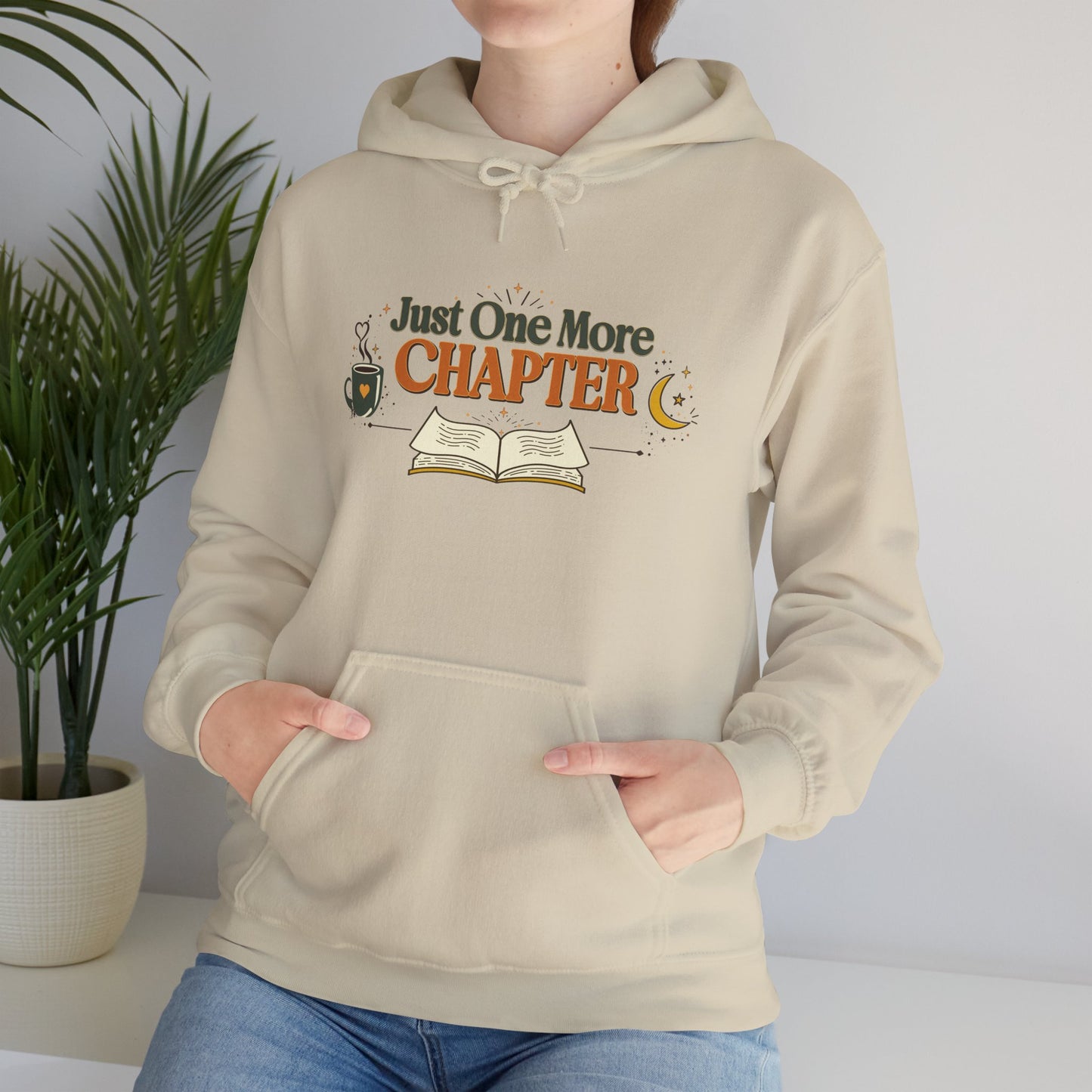 Just One More Chapter | Cozy Vintage Book Lover Hoodie
