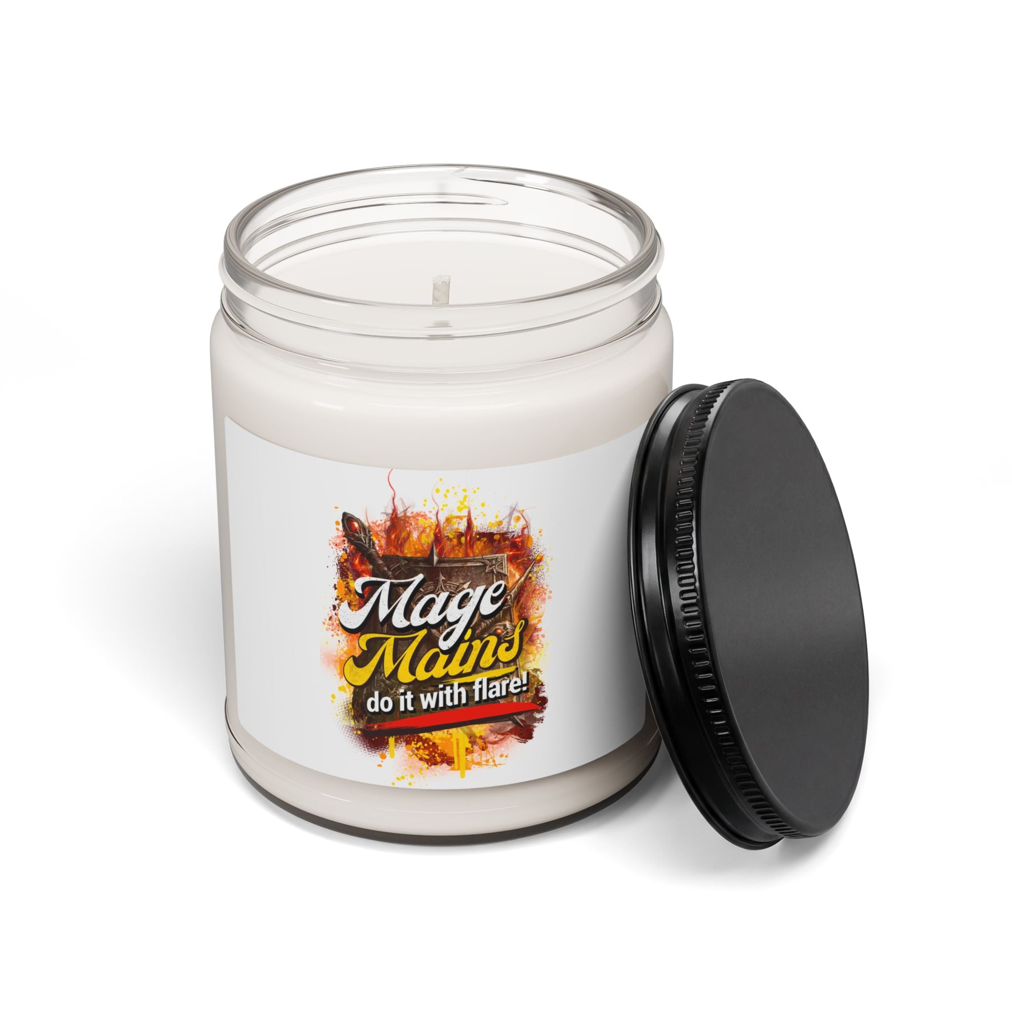 Scented Soy Candle — "Mage Mains Do It With Flare" 9oz