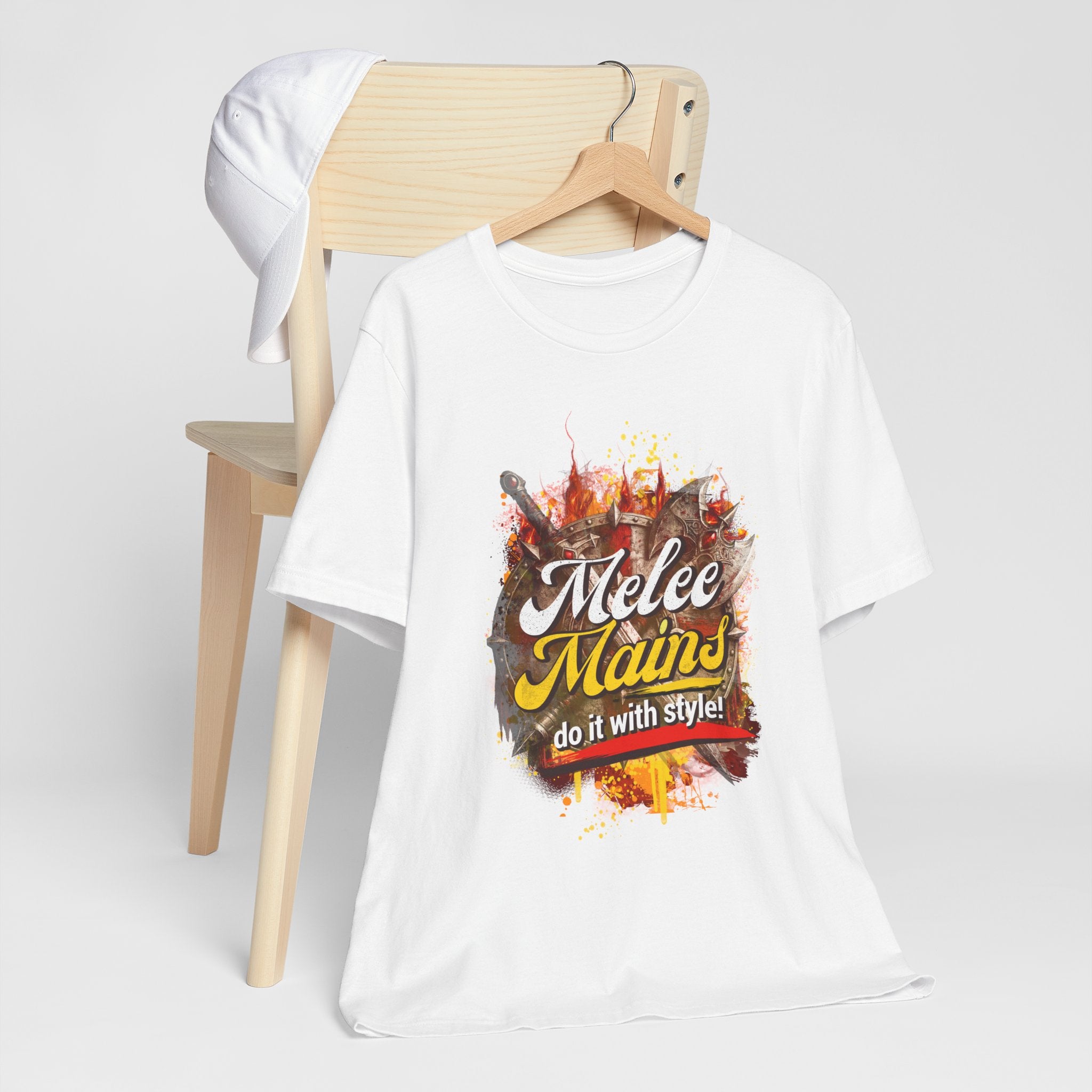 Melee Mains Graphic Tee — “Melee Mains do it with style!” Gamer T‑Shirt