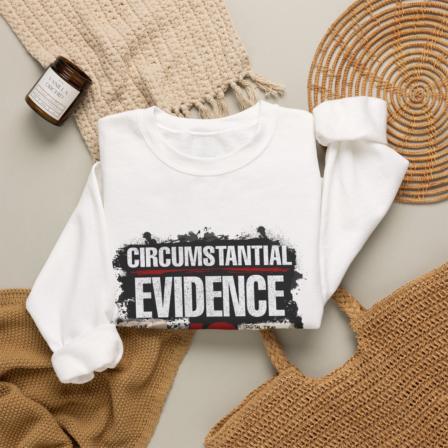 Circumstantial Evidence Is Evidence | True Crime Crewneck Sweatshirt