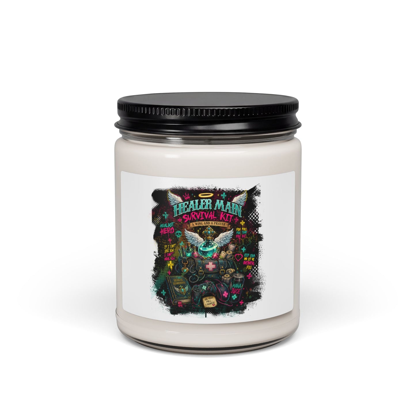 Healer Main Survival Kit | Gamer Scented Soy Candle (9oz)