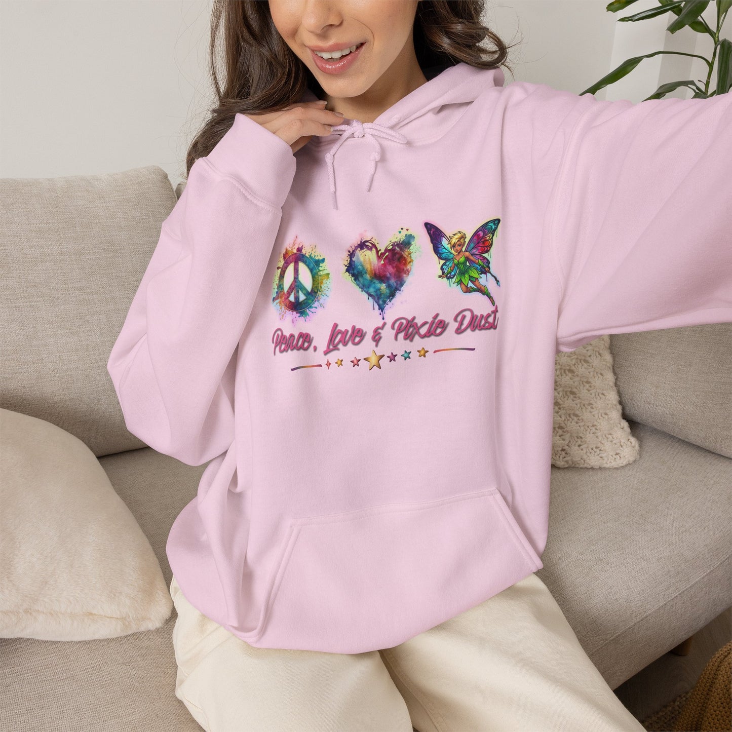 Peace, Love & Pixie Dust Fantasy Pullover Hoodie