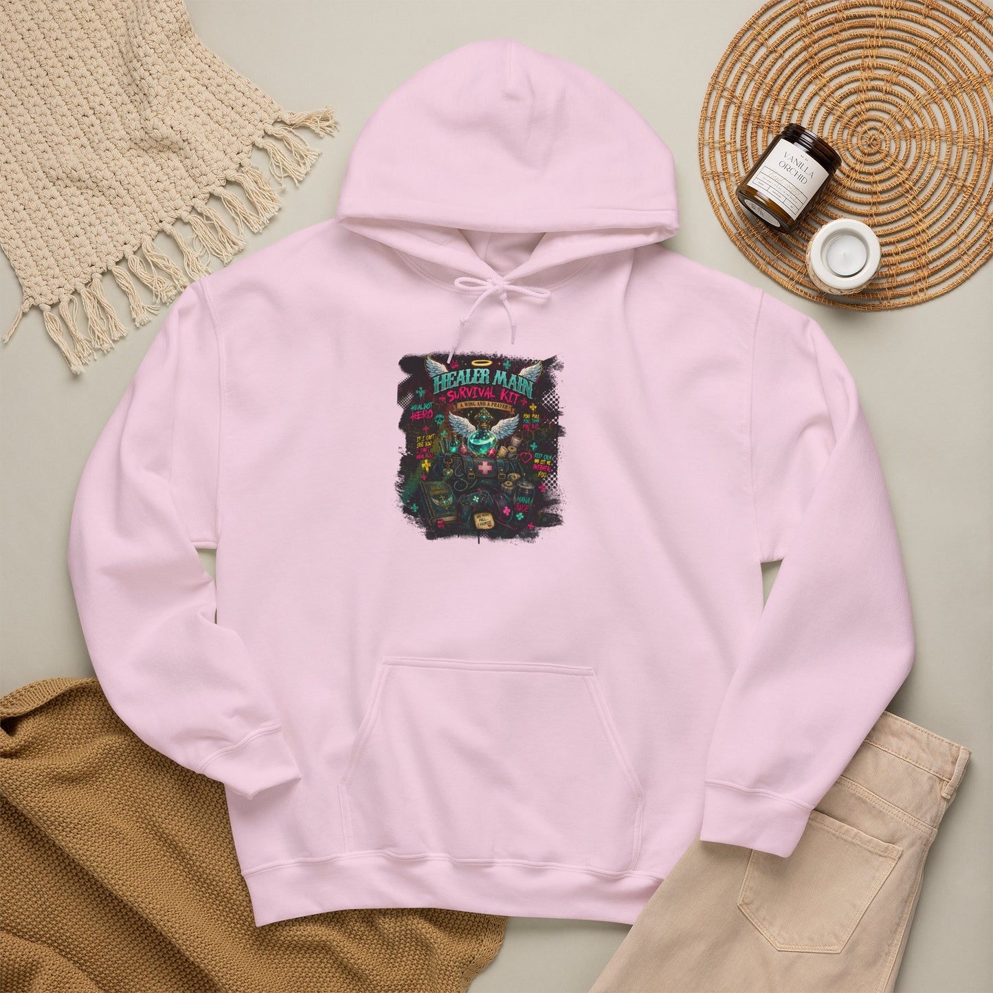 Healer Main Survival Kit | Fantasy Gamer Hoodie