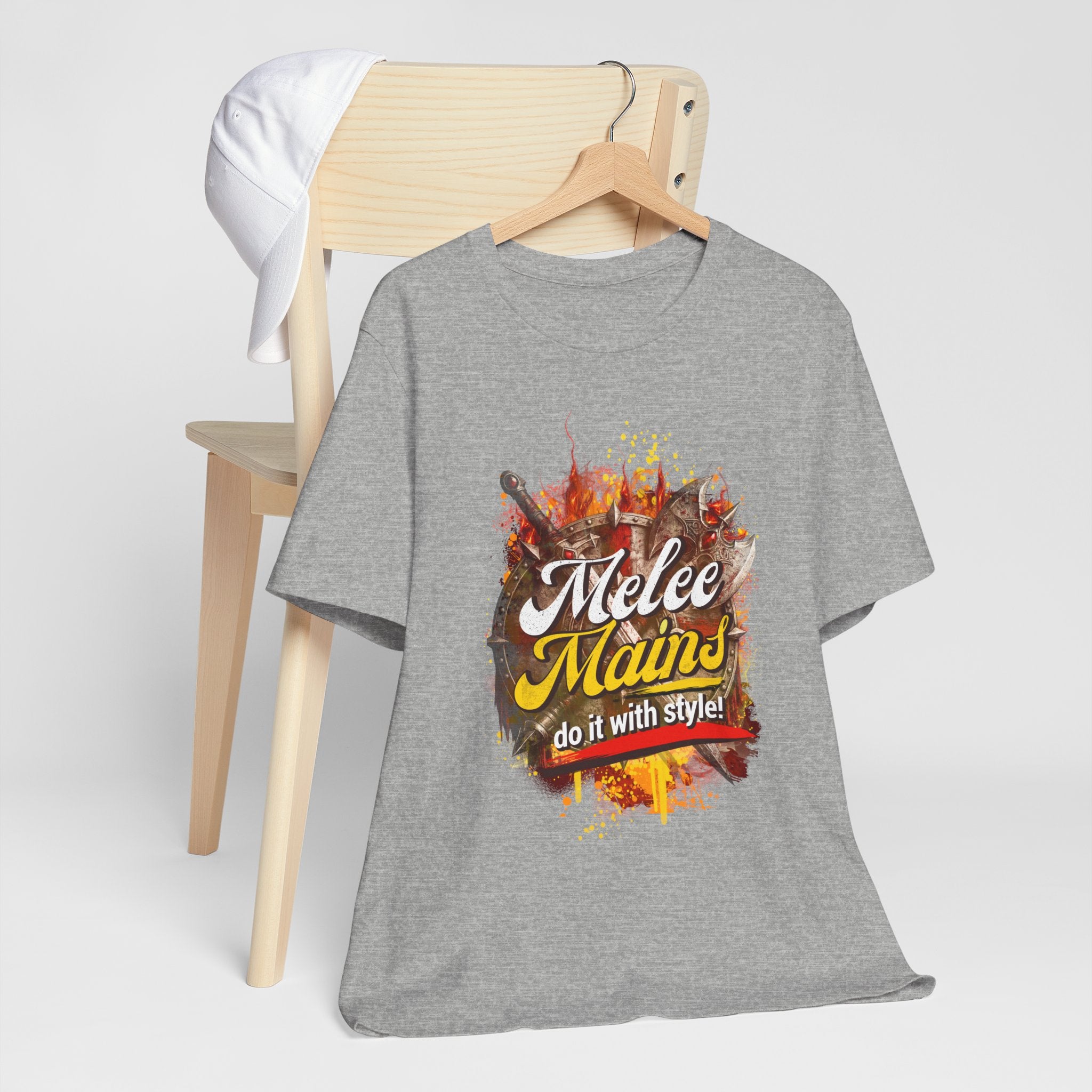 Melee Mains Graphic Tee — “Melee Mains do it with style!” Gamer T‑Shirt