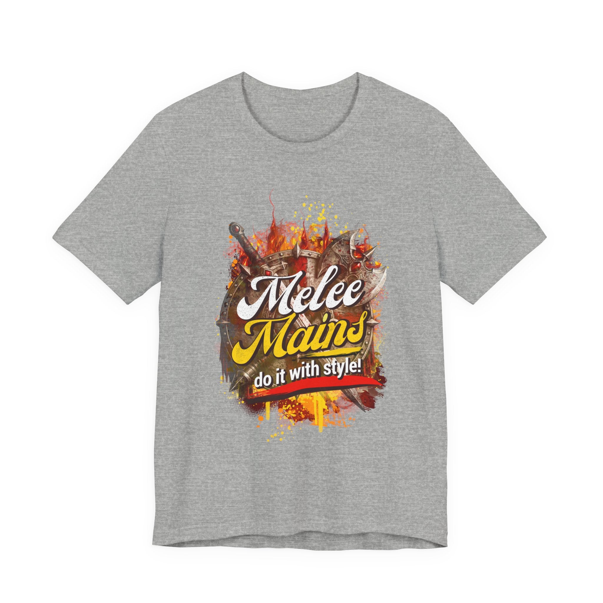 Melee Mains Graphic Tee — “Melee Mains do it with style!” Gamer T‑Shirt