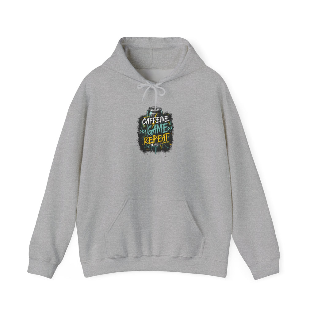Caffeine Game Repeat | Gaming, E-Sports Hoodie