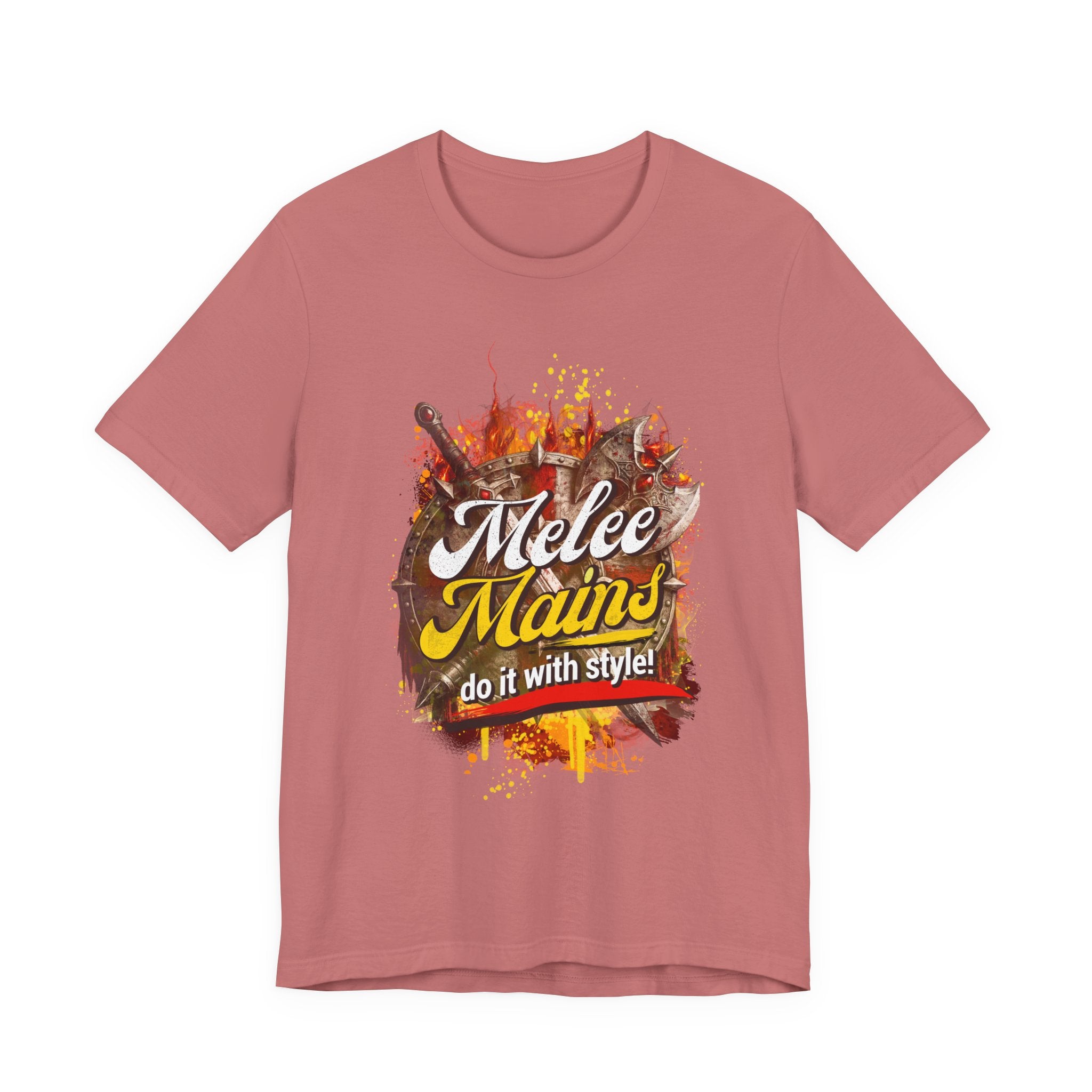 Melee Mains Graphic Tee — “Melee Mains do it with style!” Gamer T‑Shirt