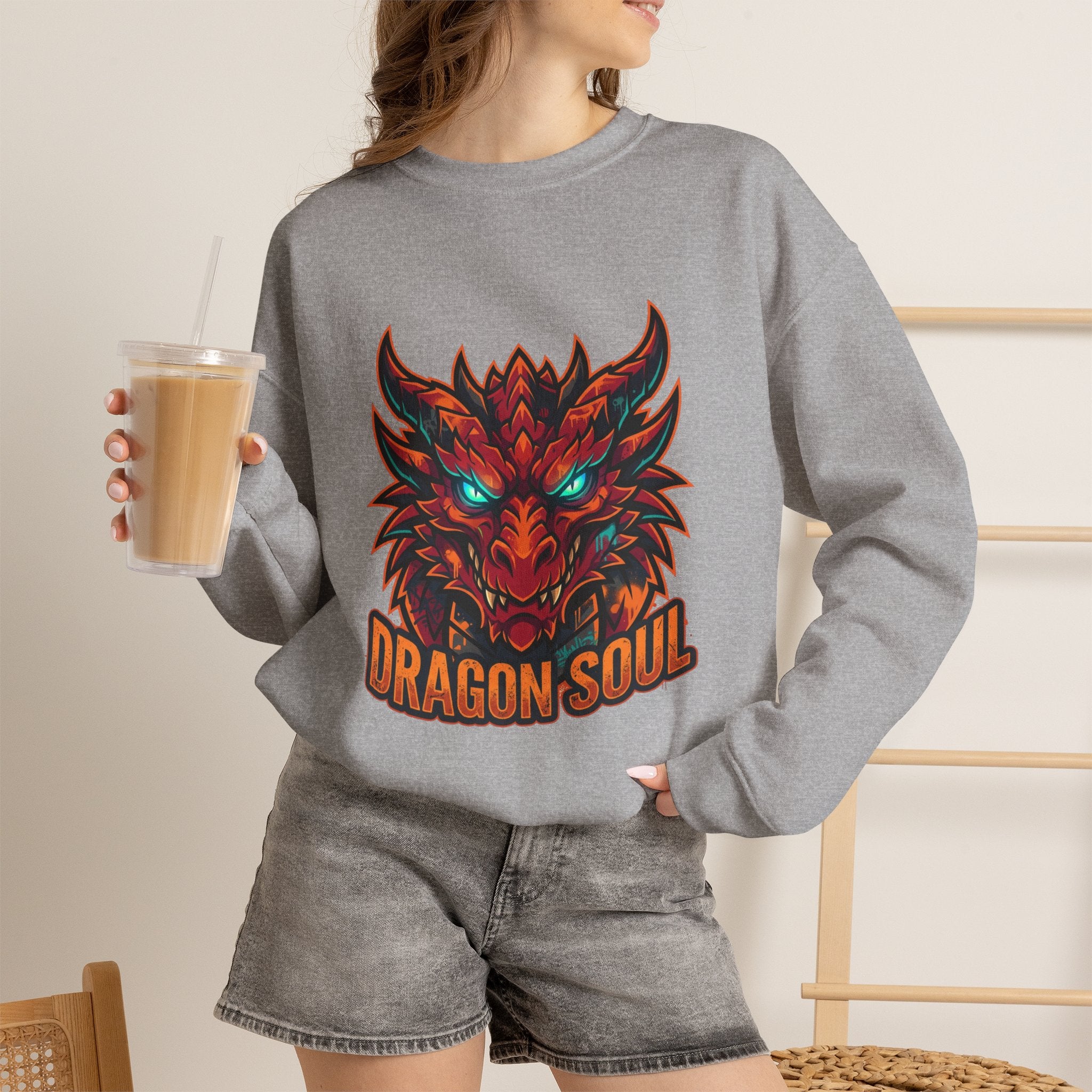Dragon Soul sweatshirt | dragon, fantasy art, tattoo style