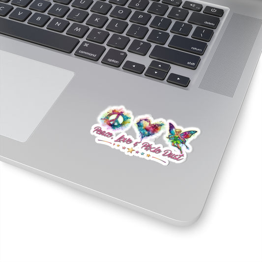Peace, Love & Pixie Dust Fantasy Watercolor Vinyl Sticker