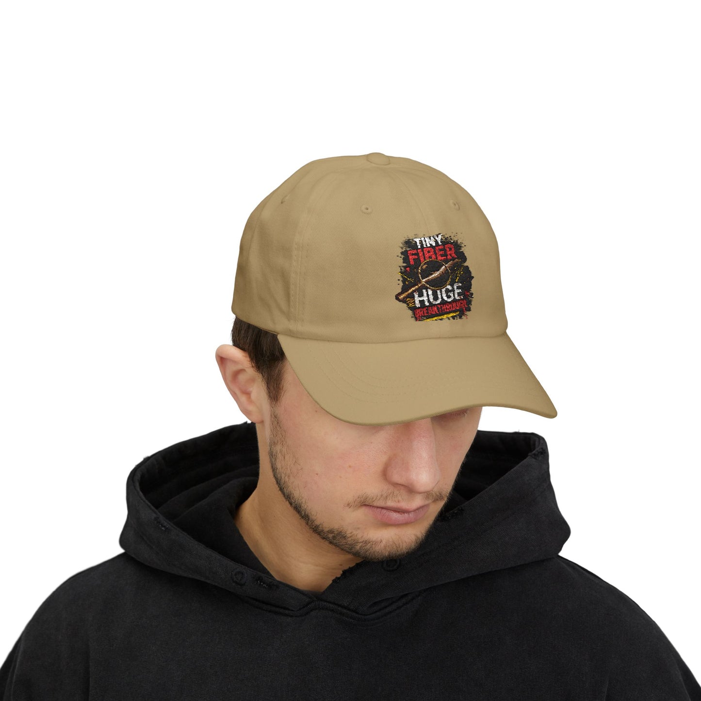 Tiny Fiber Huge Breakthrough Dad Cap | True Crime Forensics Hat for CSI & Mystery Fans