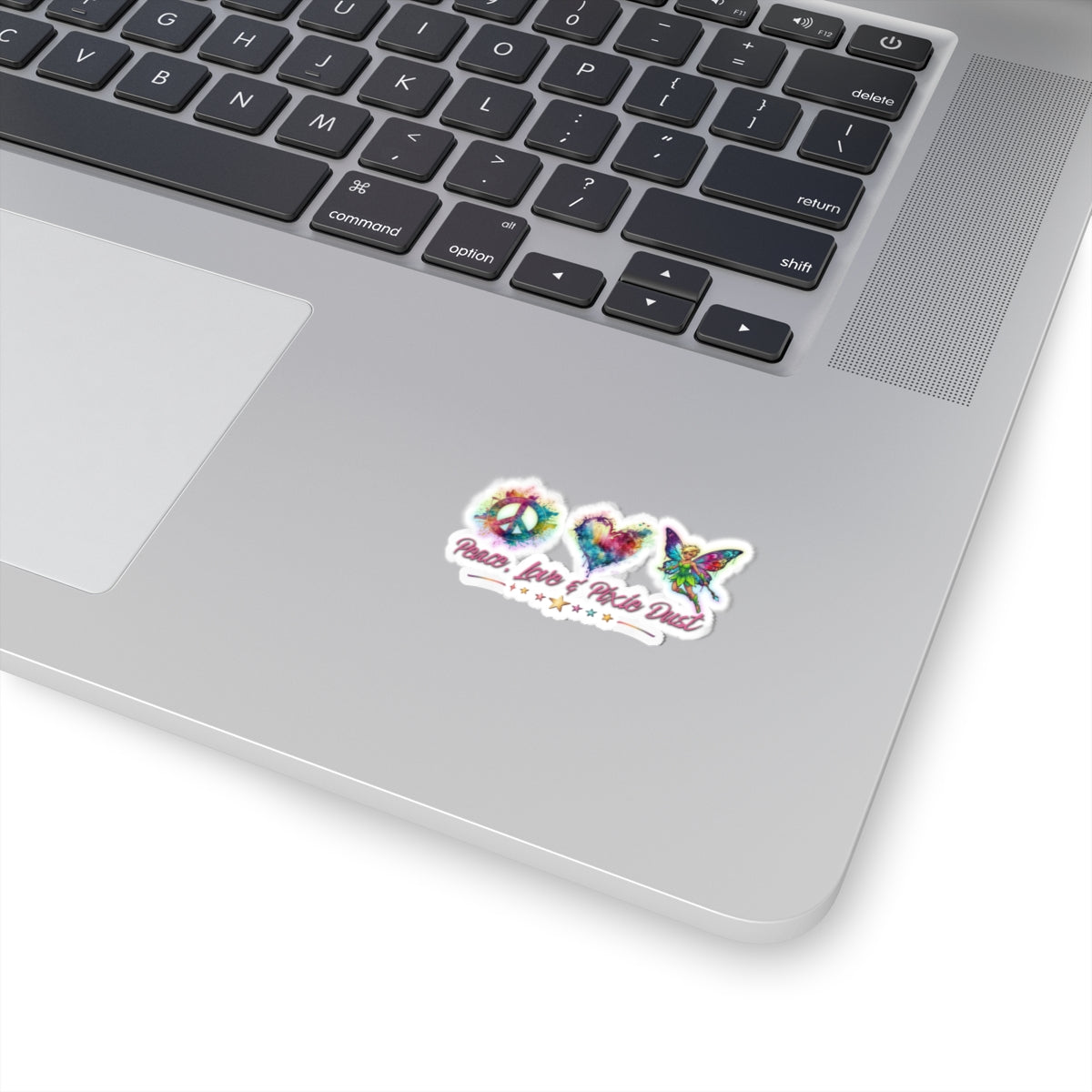 Peace, Love & Pixie Dust Fantasy Watercolor Vinyl Sticker
