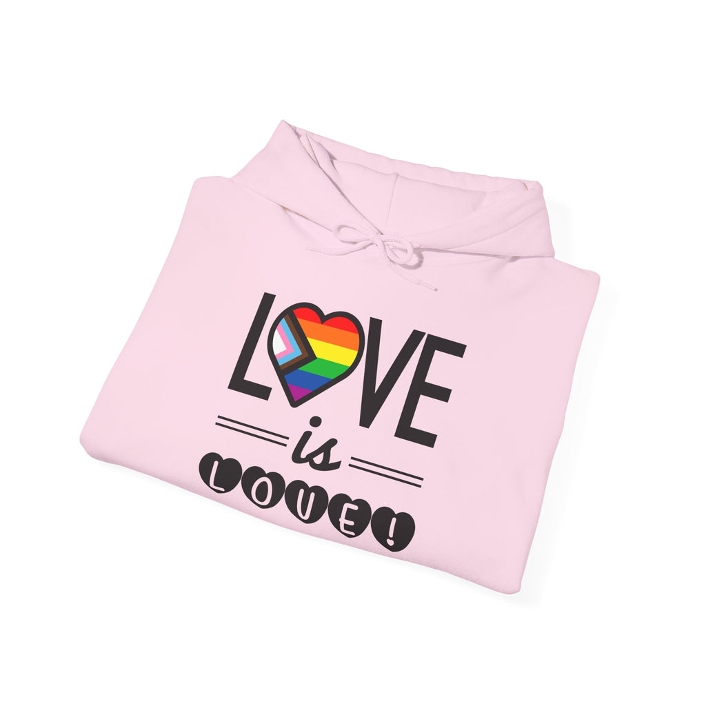 Love Is Love Hoodie — Rainbow Heart Pride Pullover