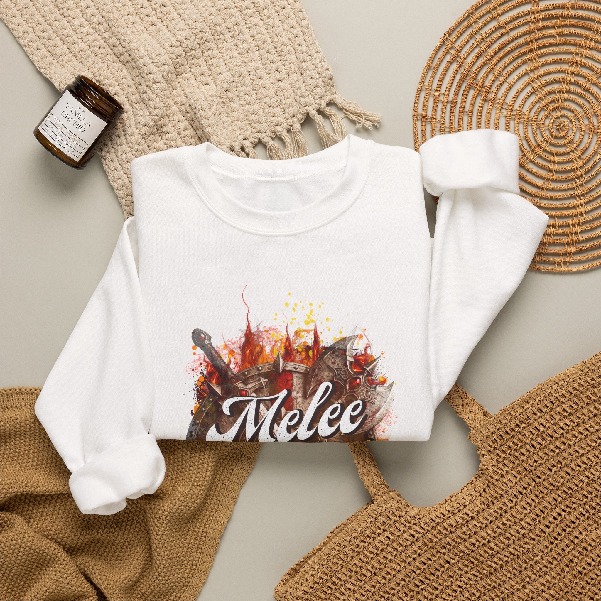 Melee Mains Crewneck Sweatshirt – “Do It With Style” Gamer Graphic Pullover