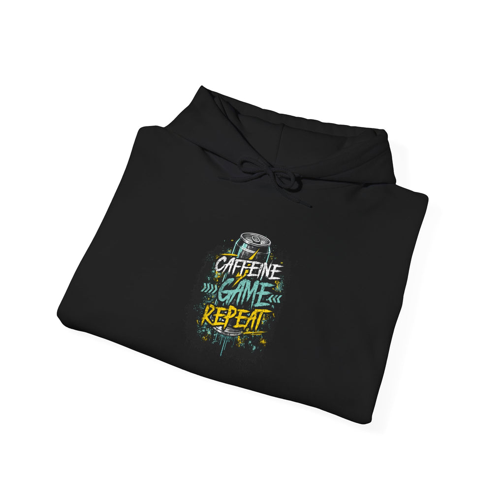 Caffeine Game Repeat | Gaming, E-Sports Hoodie