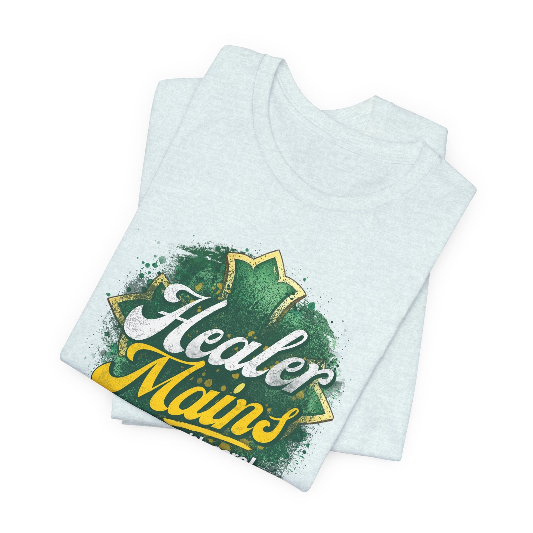 Healer Mains T-Shirt – “Do It With Care” Gamer Healer Tee