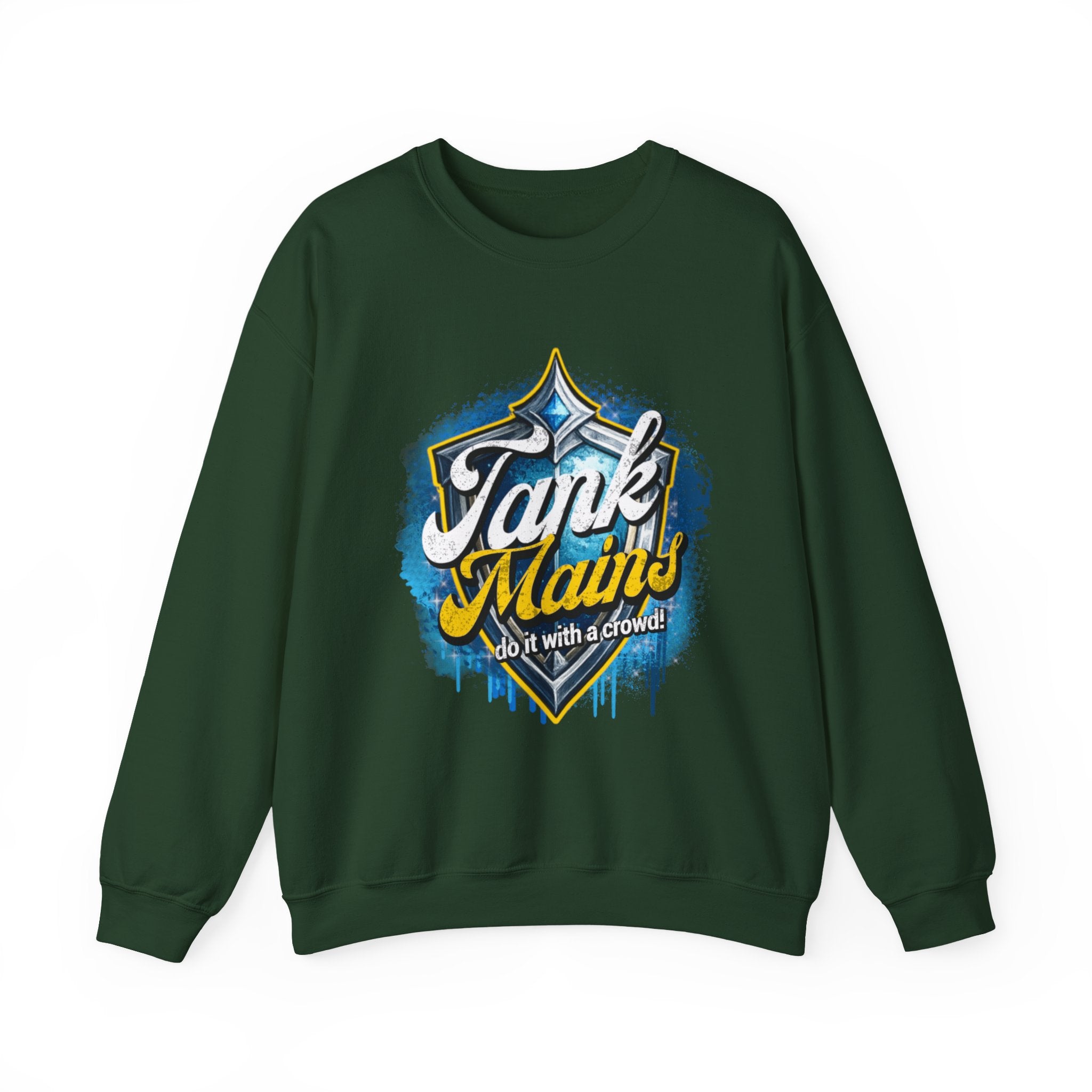 Tank Mains Crewneck Sweatshirt — Gamer Esports Graphic Pullover