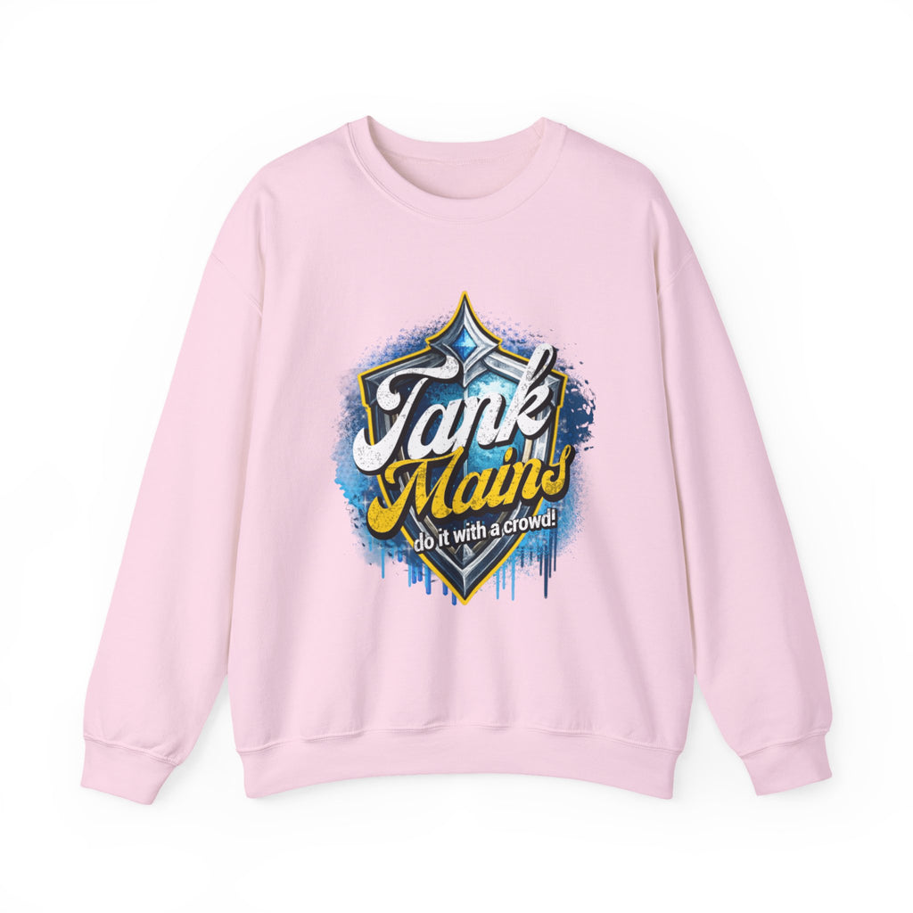 Tank Mains Crewneck Sweatshirt — Gamer Esports Graphic Pullover