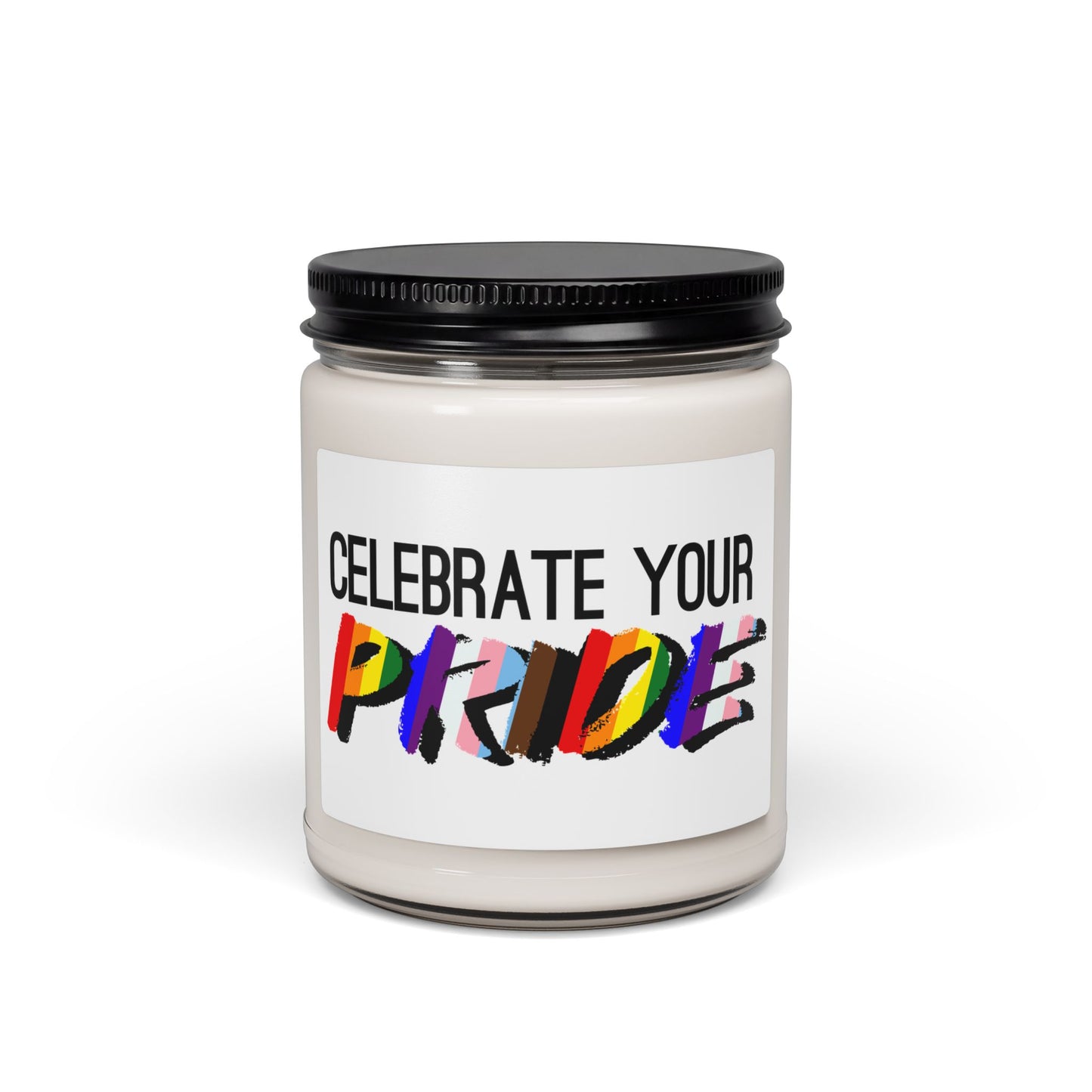 Celebrate Your Pride Scented Soy Candle — 9oz LGBTQ+ Rainbow Gift