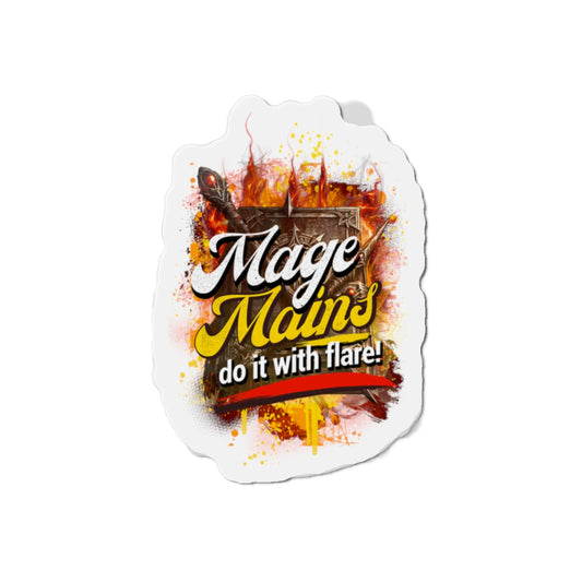Mage Mains Do It With Flare Die-Cut Gamer Magnet