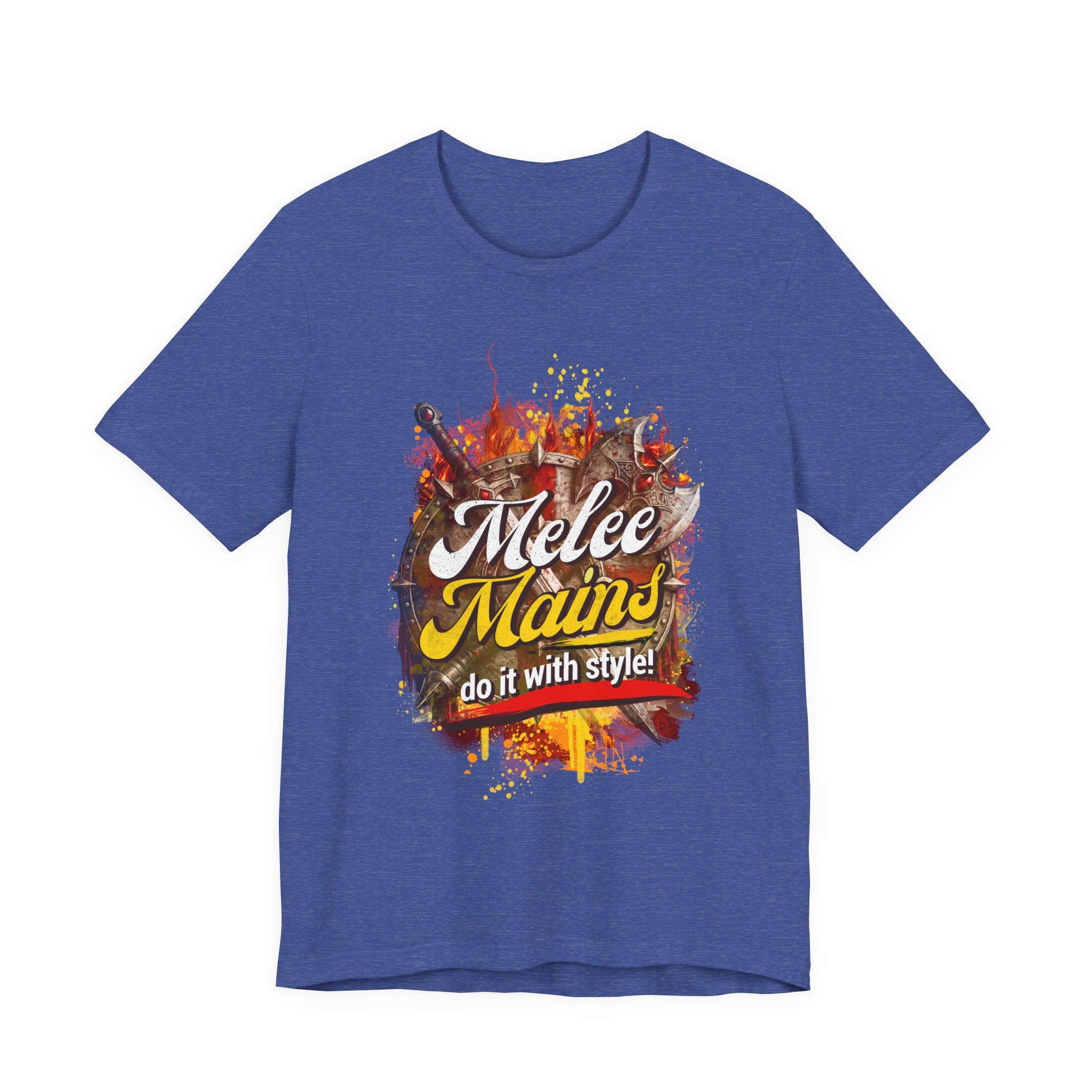 Melee Mains Graphic Tee — “Melee Mains do it with style!” Gamer T‑Shirt