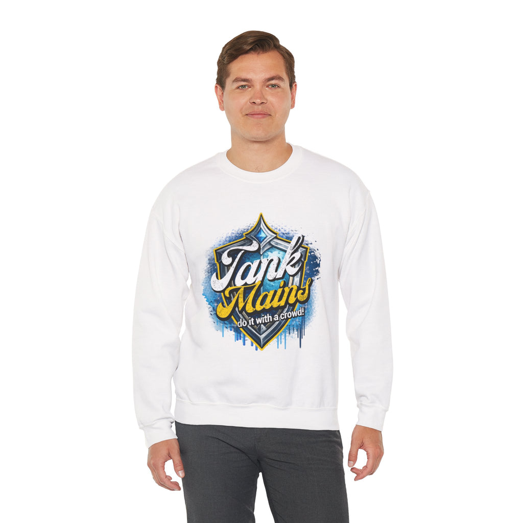 Tank Mains Crewneck Sweatshirt — Gamer Esports Graphic Pullover