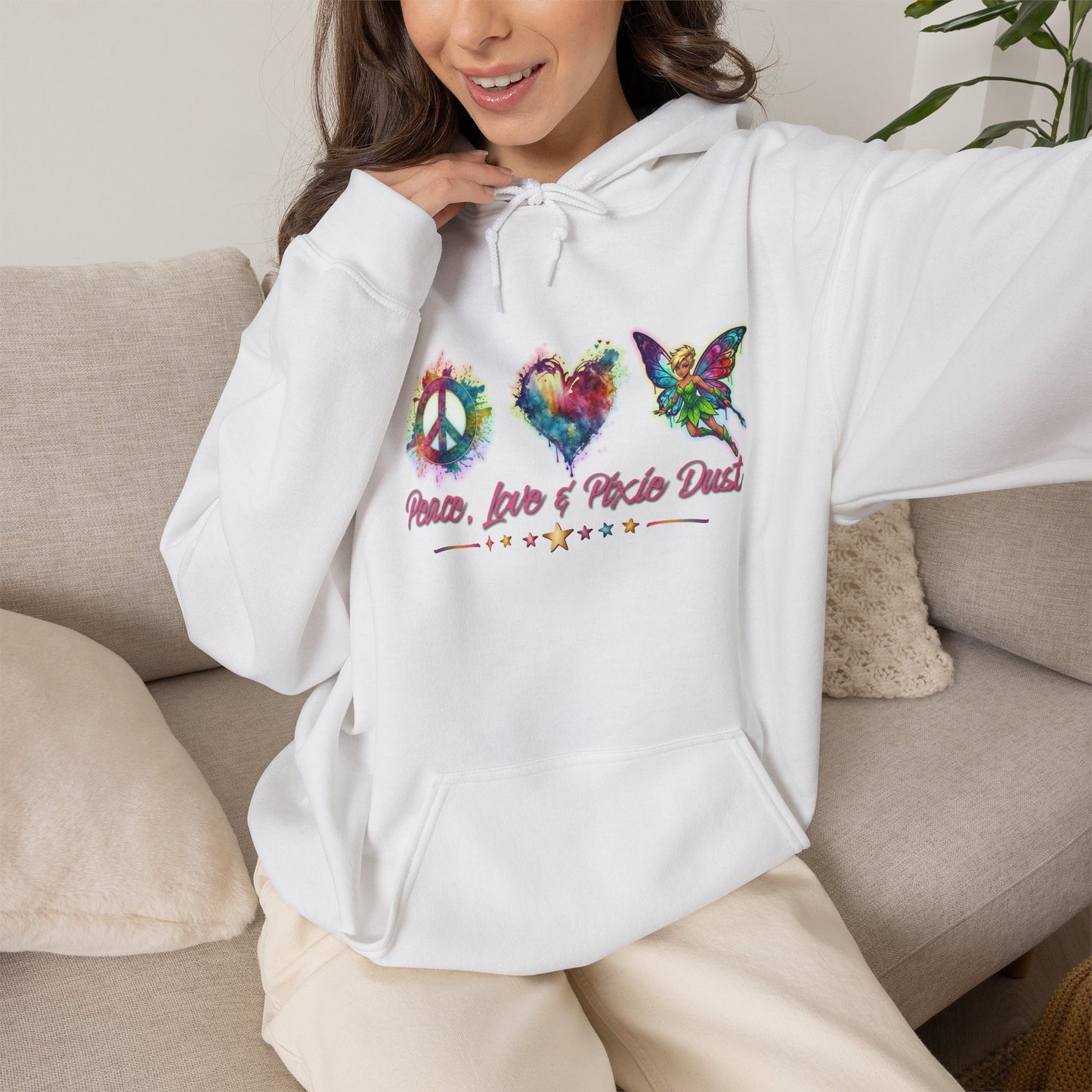 Peace, Love & Pixie Dust Fantasy Pullover Hoodie