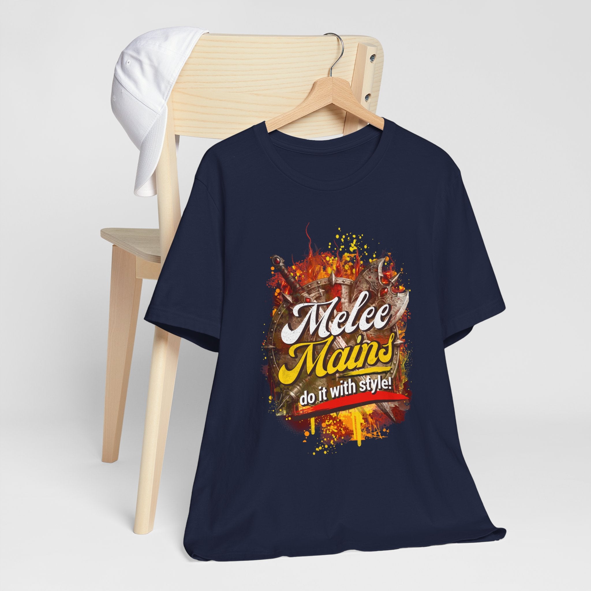Melee Mains Graphic Tee — “Melee Mains do it with style!” Gamer T‑Shirt