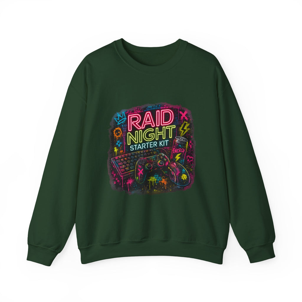 Raid Night Starter Kit | Retro Neon Gamer Sweatshirt