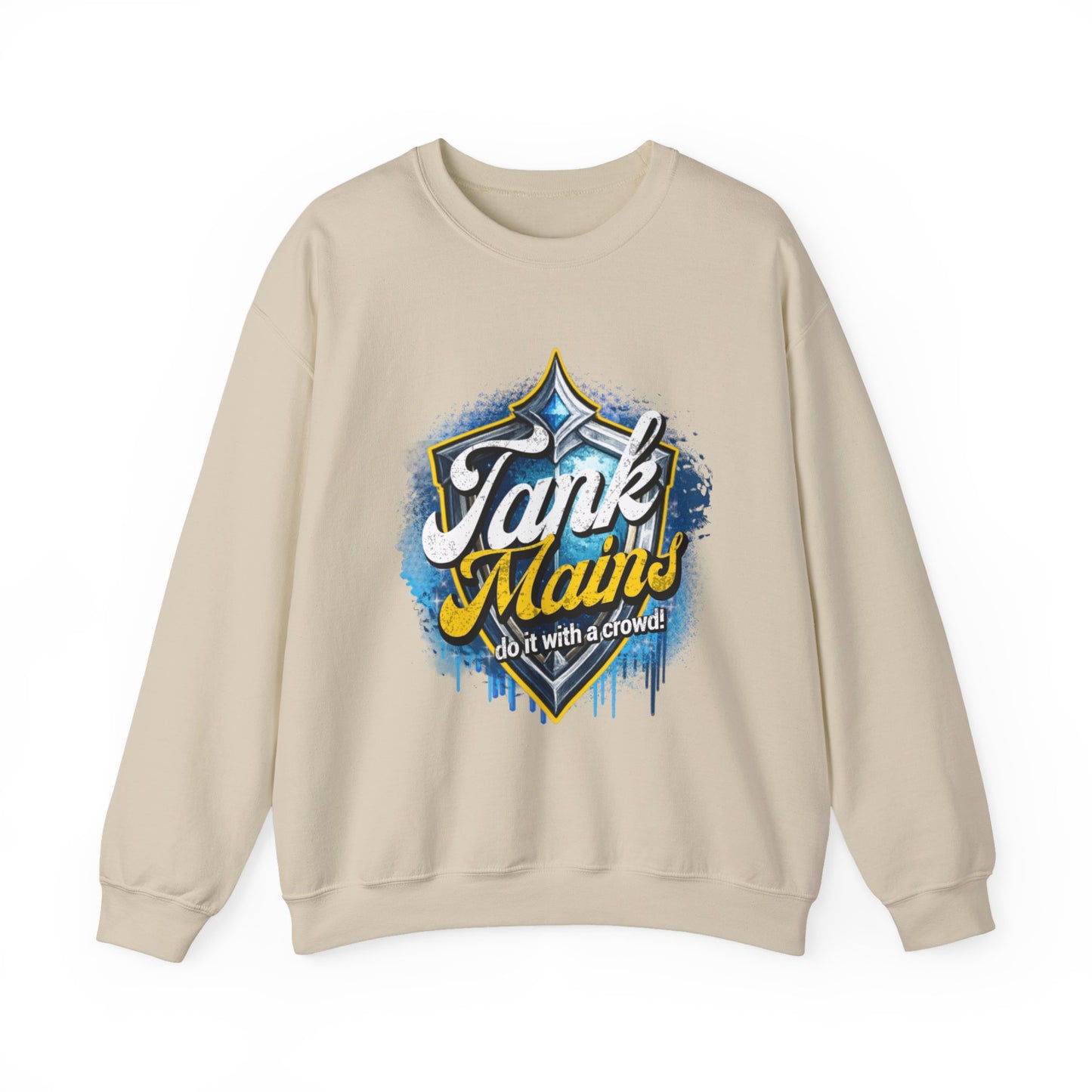 Tank Mains Crewneck Sweatshirt — Gamer Esports Graphic Pullover