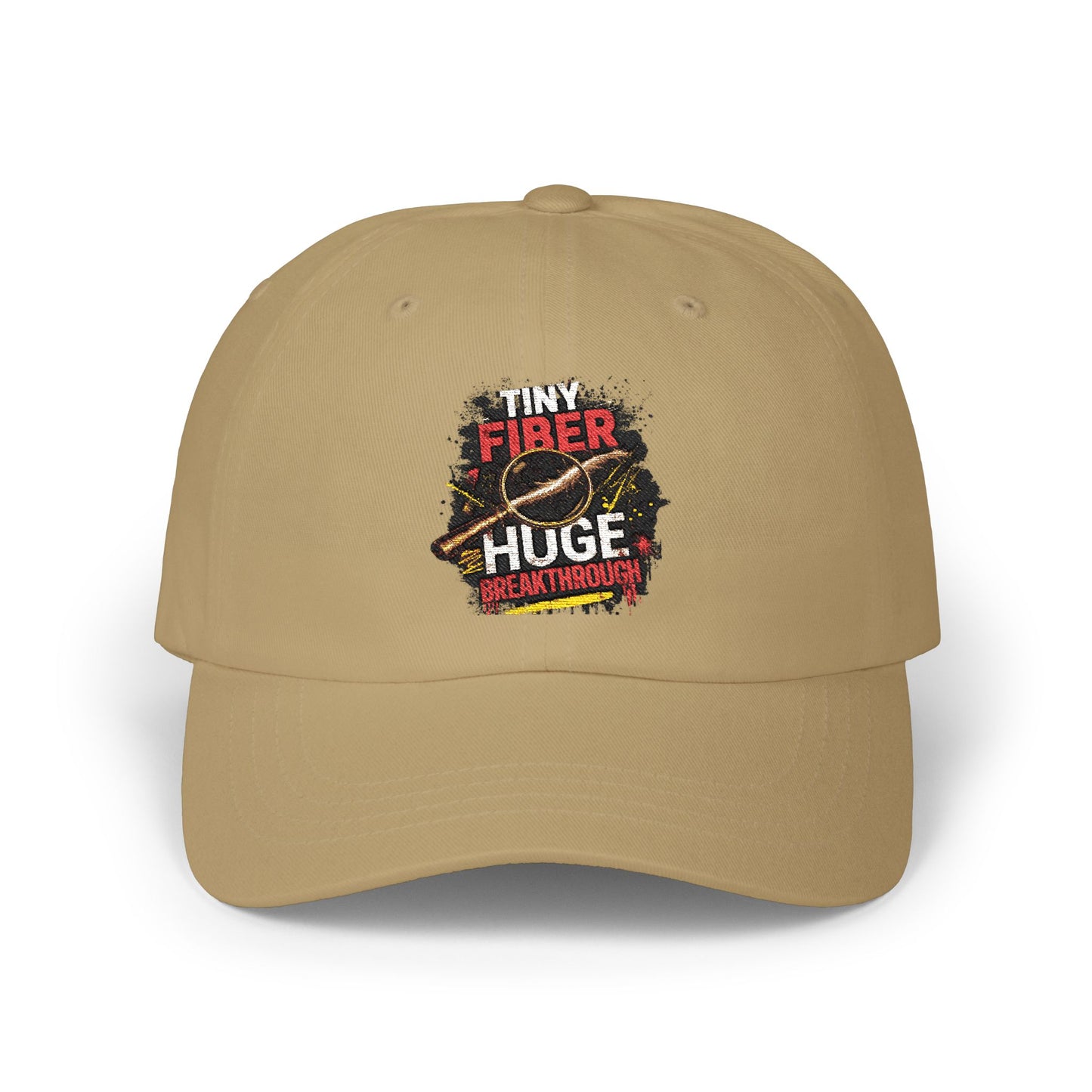 Tiny Fiber Huge Breakthrough Dad Cap | True Crime Forensics Hat for CSI & Mystery Fans