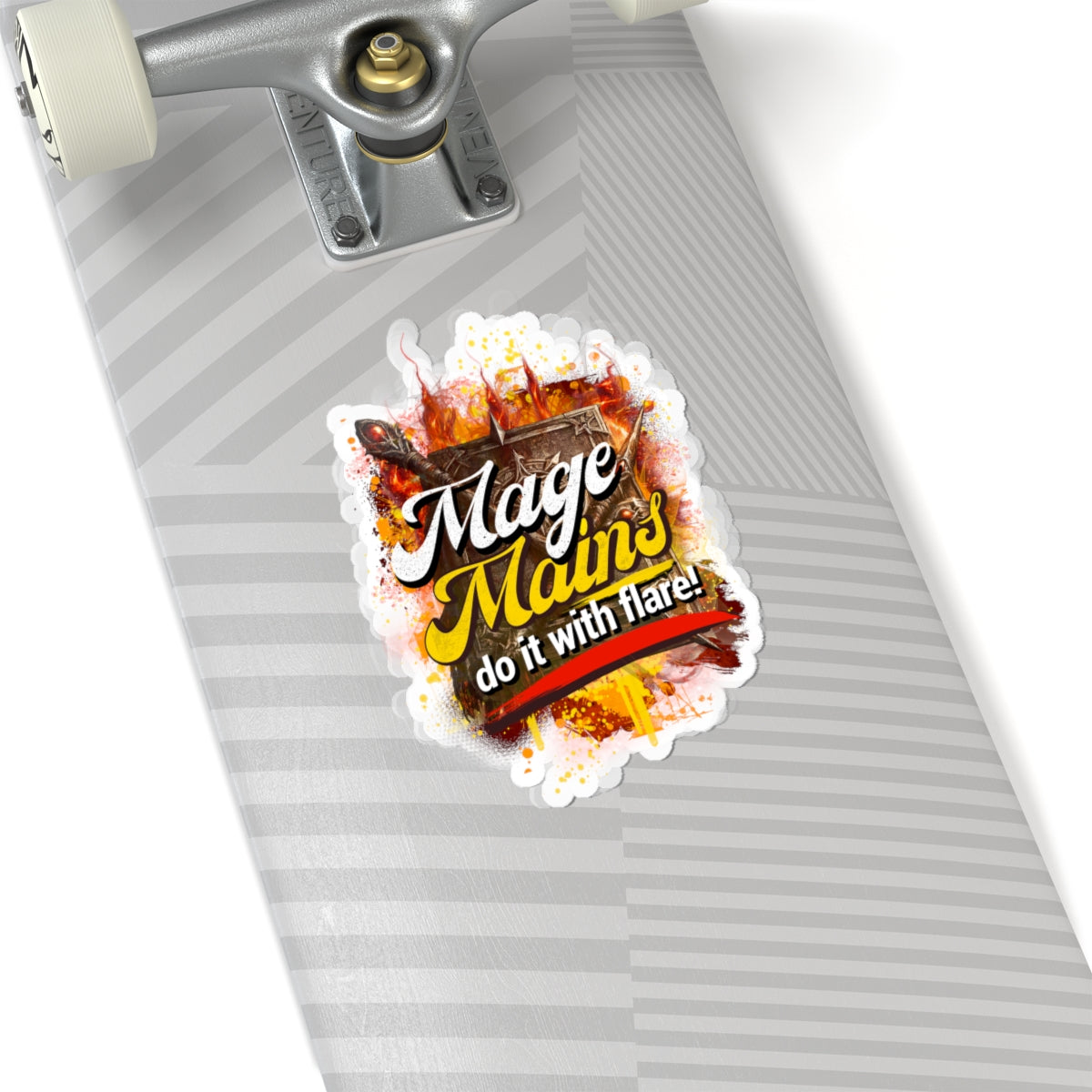 Mage Mains Kiss-Cut Sticker — “Do It With Flare!” Fantasy Gamer Decal
