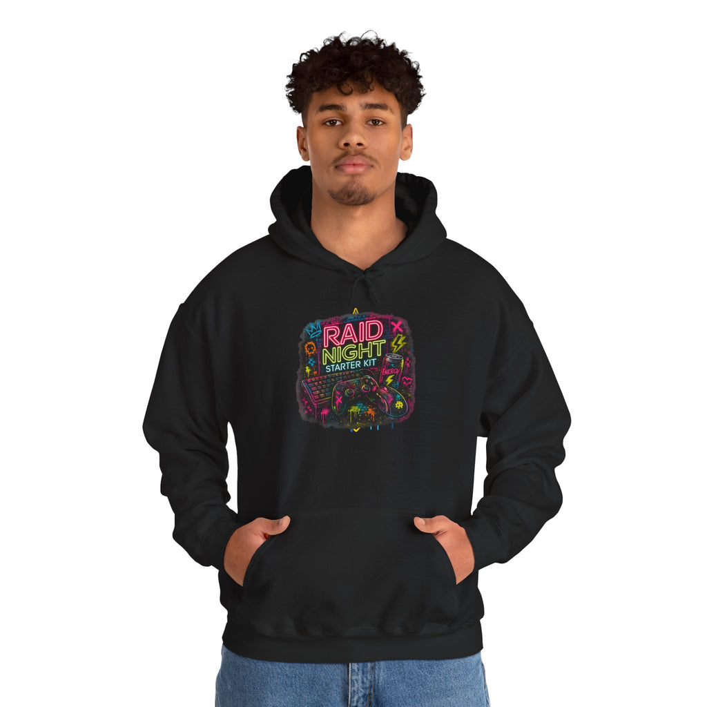 Raid Night Starter Kit | Retro Neon Gamer Hoodie
