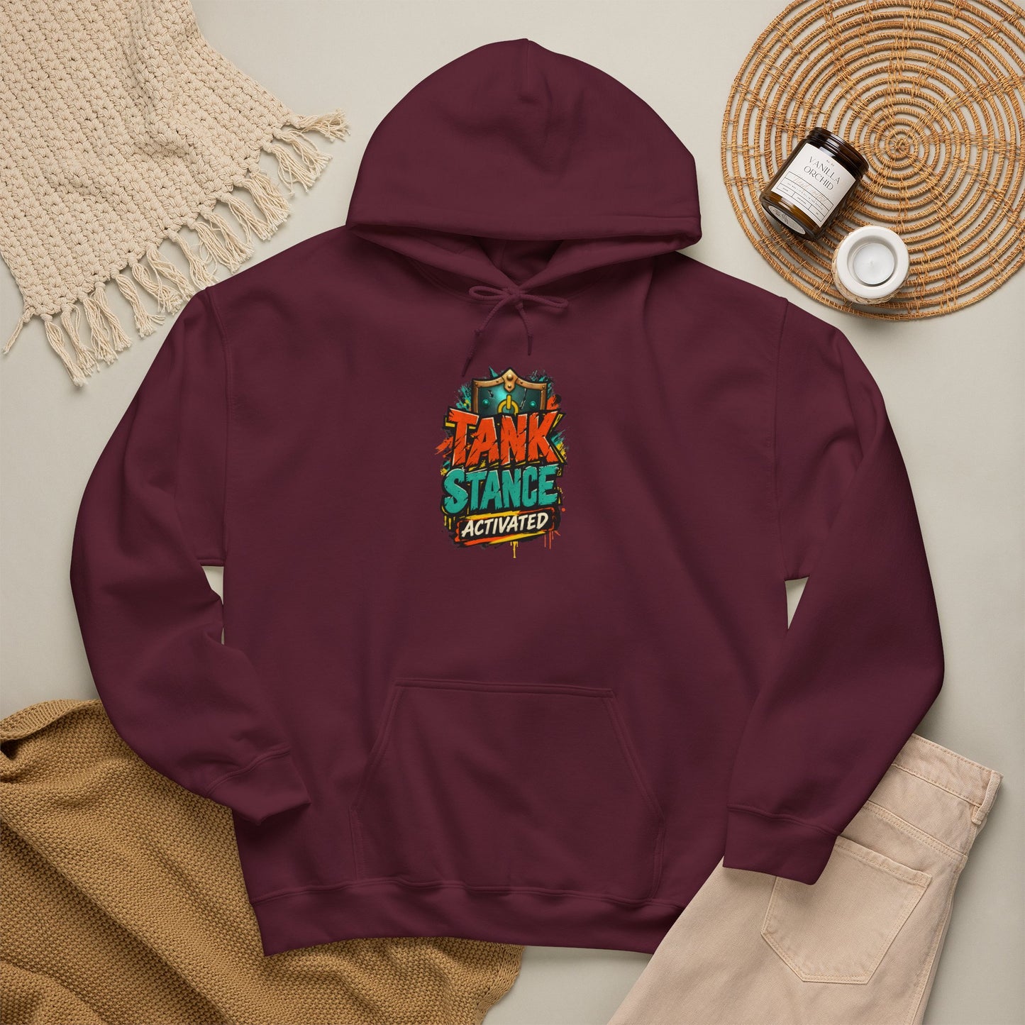 Tank Stance Activated Gamer Hoodie – Neon Graffiti Tank Main Sweatshirt