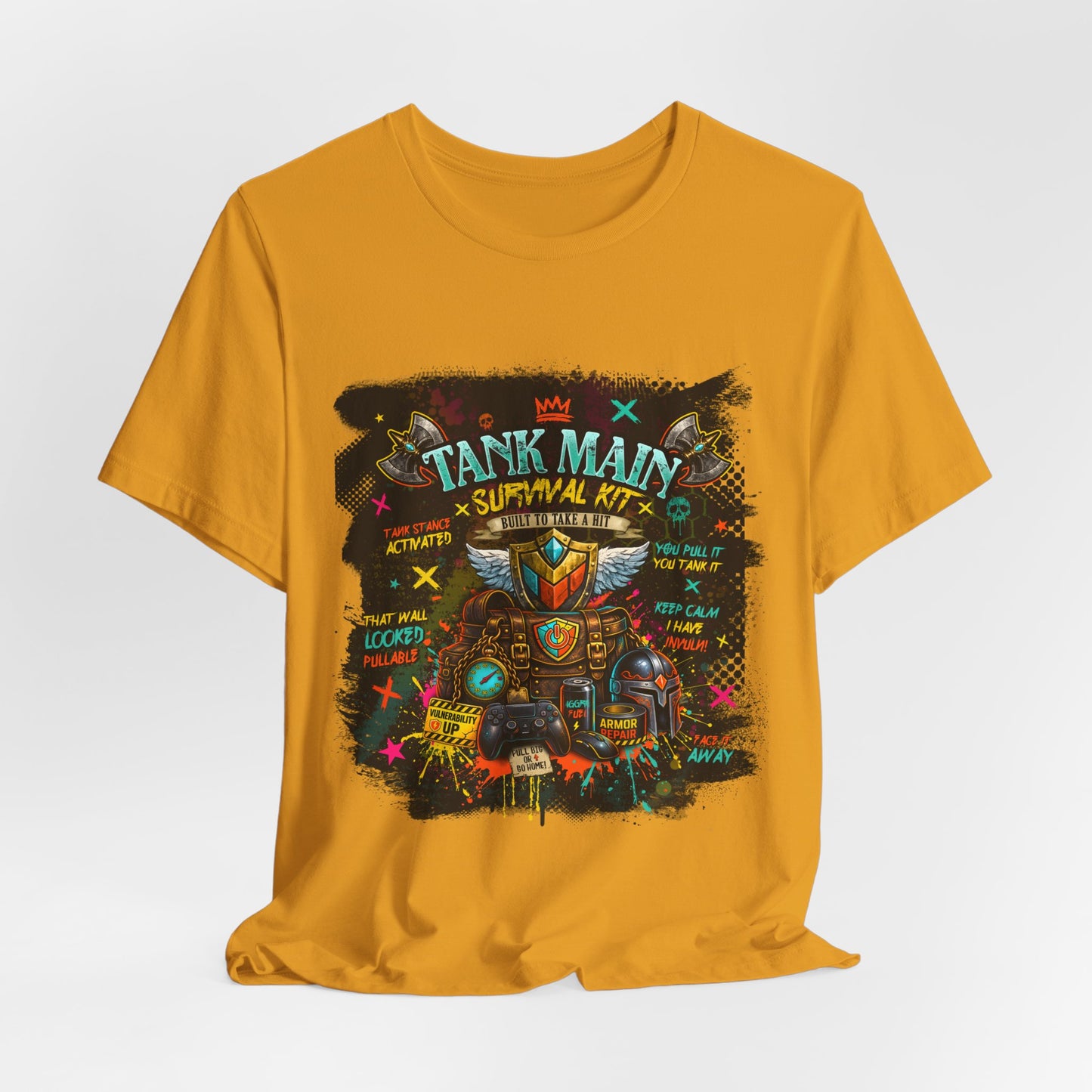 Tank Main Survival Kit – MMORPG Gamer T-Shirt