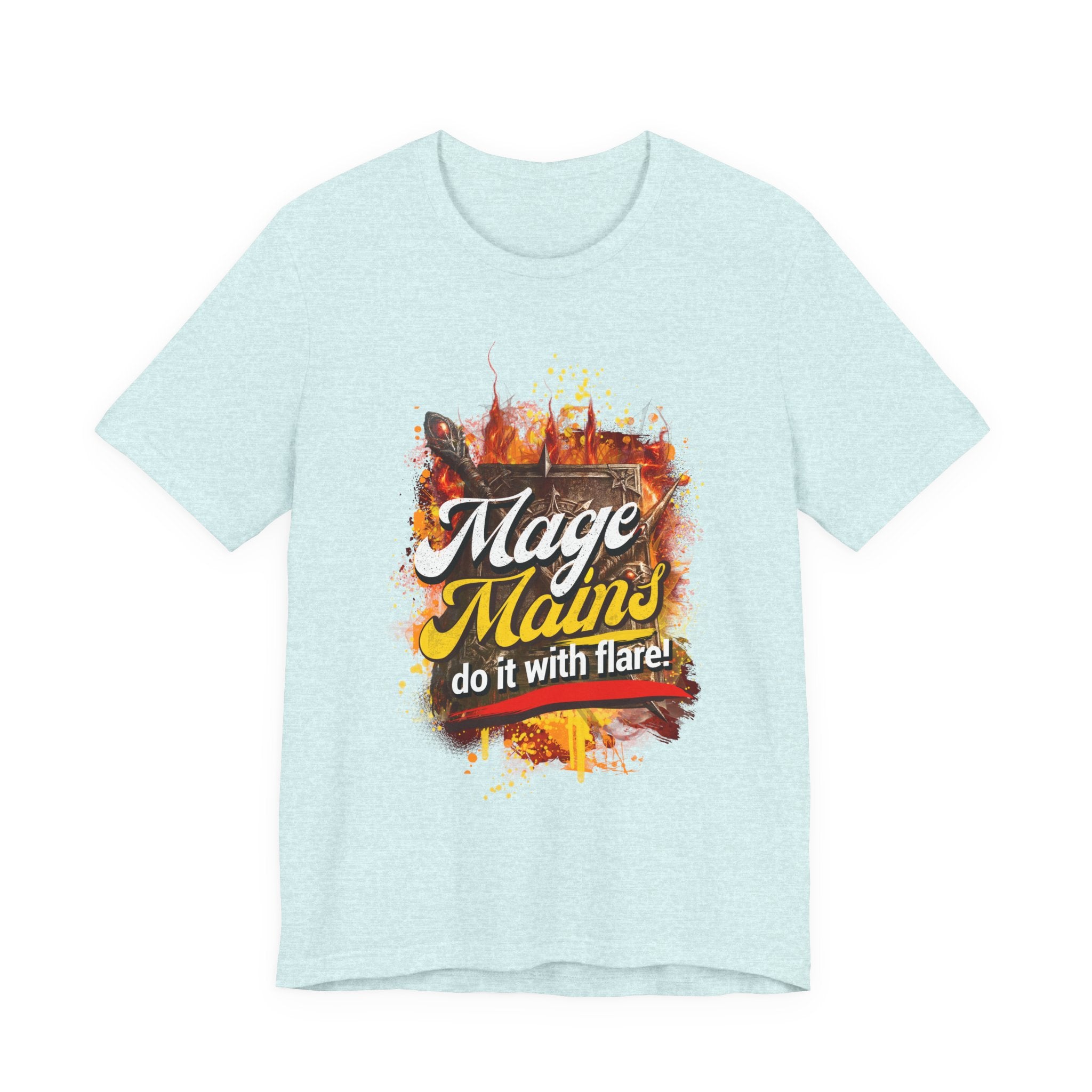 Mage Mains Tee — "Do It With Flare!" Fantasy Gamer Spellcaster T-Shirt