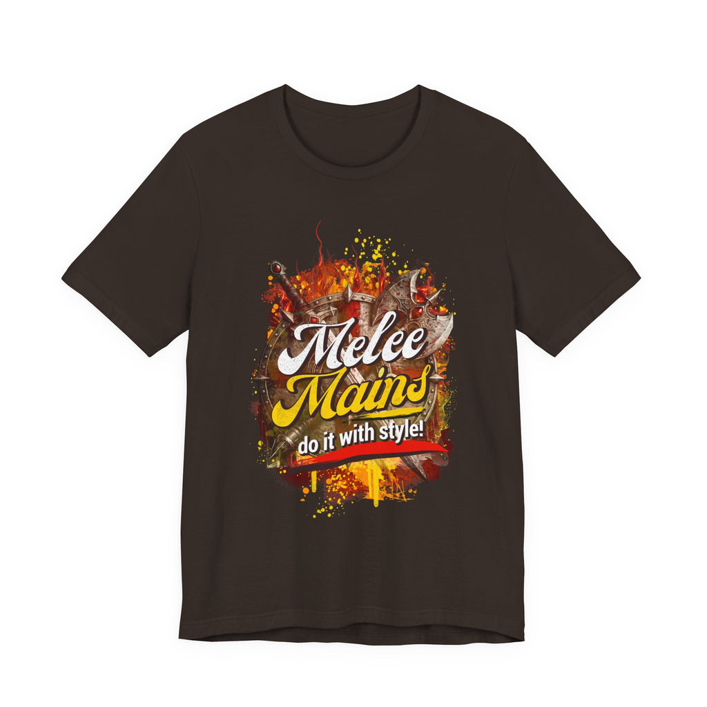 Melee Mains Graphic Tee — “Melee Mains do it with style!” Gamer T‑Shirt