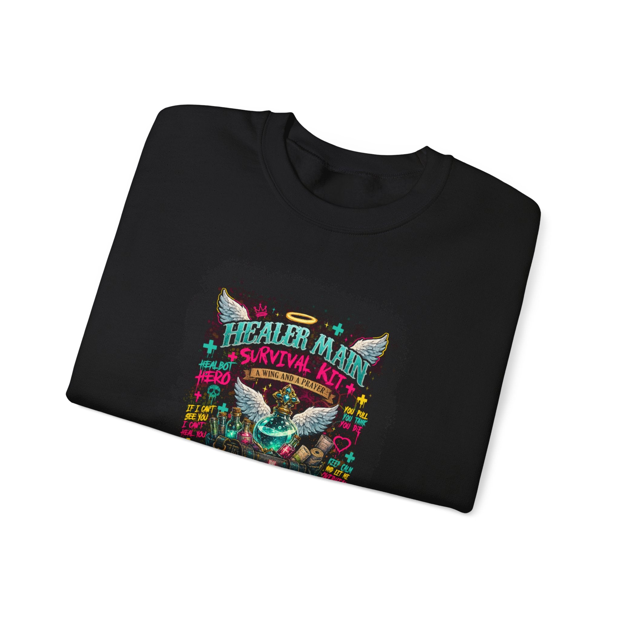 Healer Main Survival Kit | Fantasy Gamer Sweatshirt