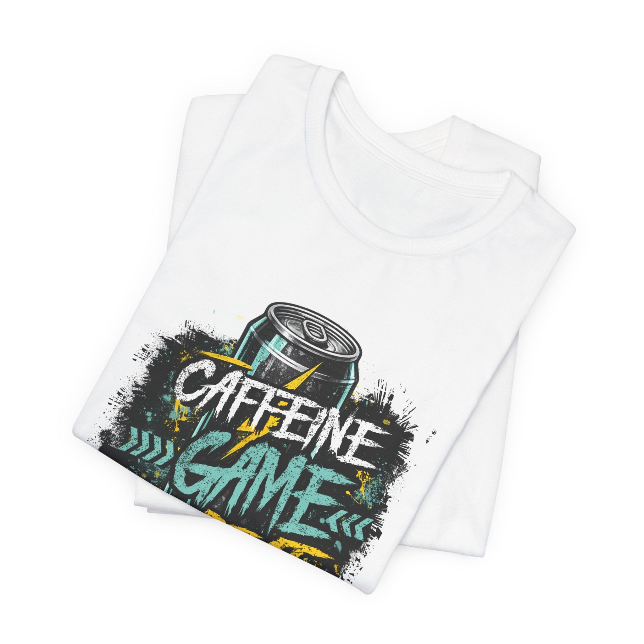 Caffeine Game Repeat T‑Shirt — Gamer Coffee Tee for Streamers & PC Players