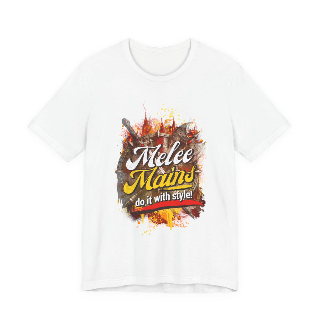 Melee Mains Graphic Tee — “Melee Mains do it with style!” Gamer T‑Shirt