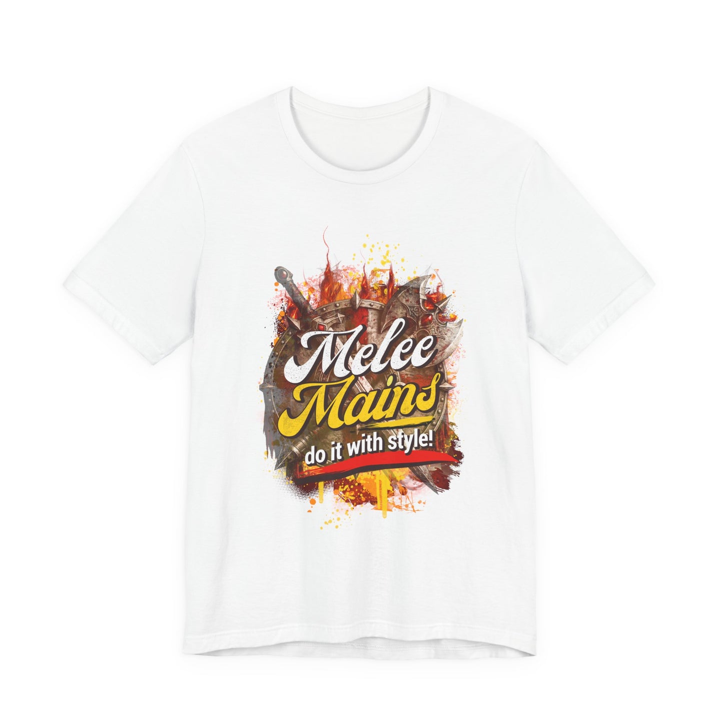 Melee Mains Graphic Tee — “Melee Mains do it with style!” Gamer T‑Shirt