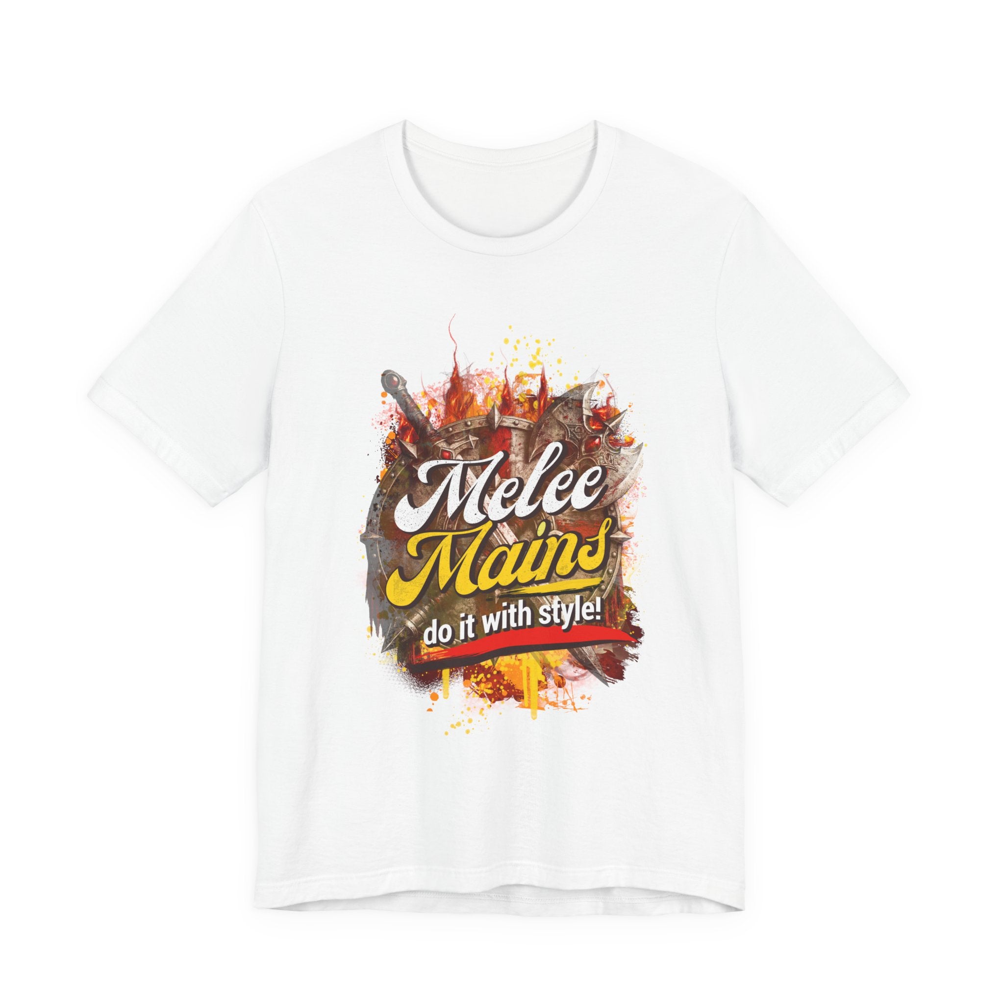 Melee Mains Graphic Tee — “Melee Mains do it with style!” Gamer T‑Shirt