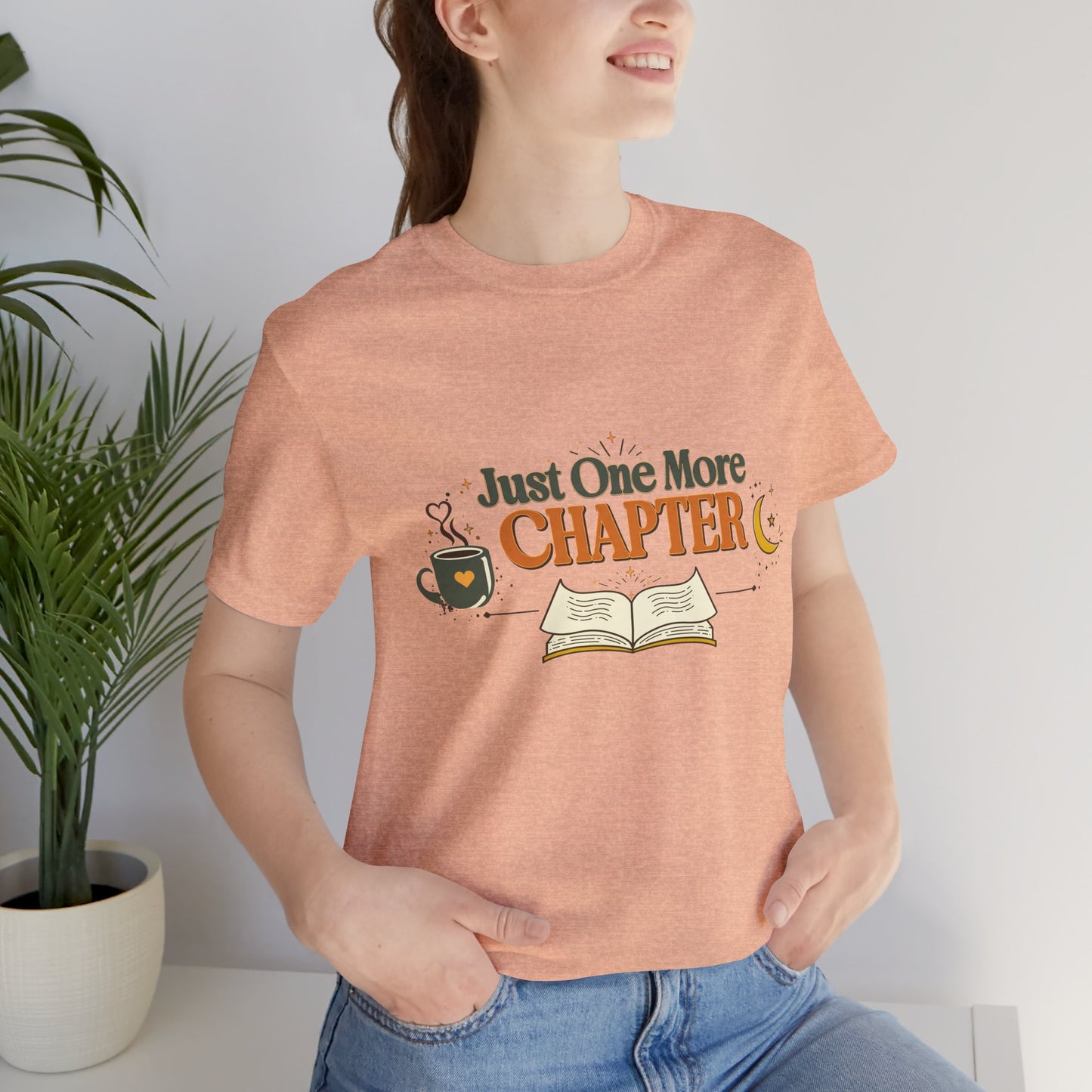 Just One More Chapter | Vintage Book Lover Grunge T-Shirt