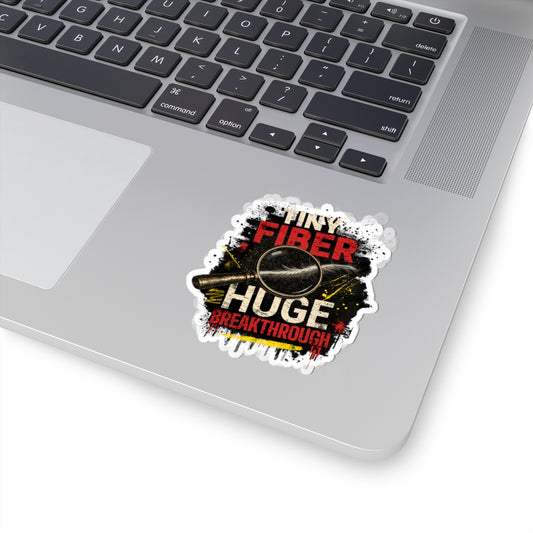 Tiny Fiber Huge Breakthrough True Crime Sticker | Forensic Science Vinyl Decal